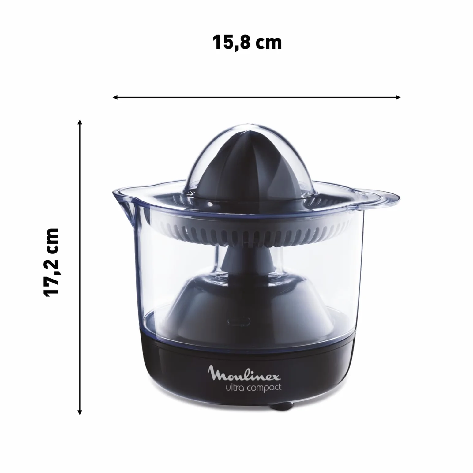 Moulinex PC1208 Ultra Compact elektryczna sokowirówka 450 ml 25 W czarna
