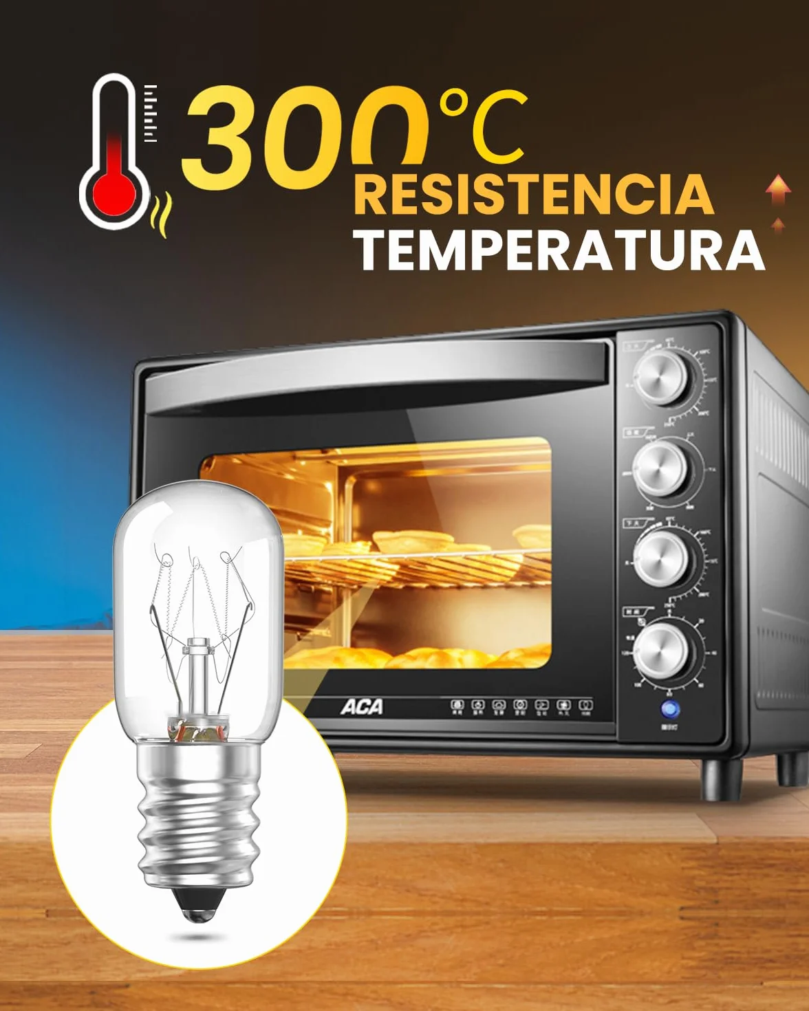 Bonlux Żarówka do lampy solnej, ściemniana E14 SES, mała śruba Edisona, karłowaty, 10 W, 240 V, do lodówki, piekarnika, pułapki na pchły, zapachów, palnik do topienia wosku, lampa znakowa (10 sztuk)