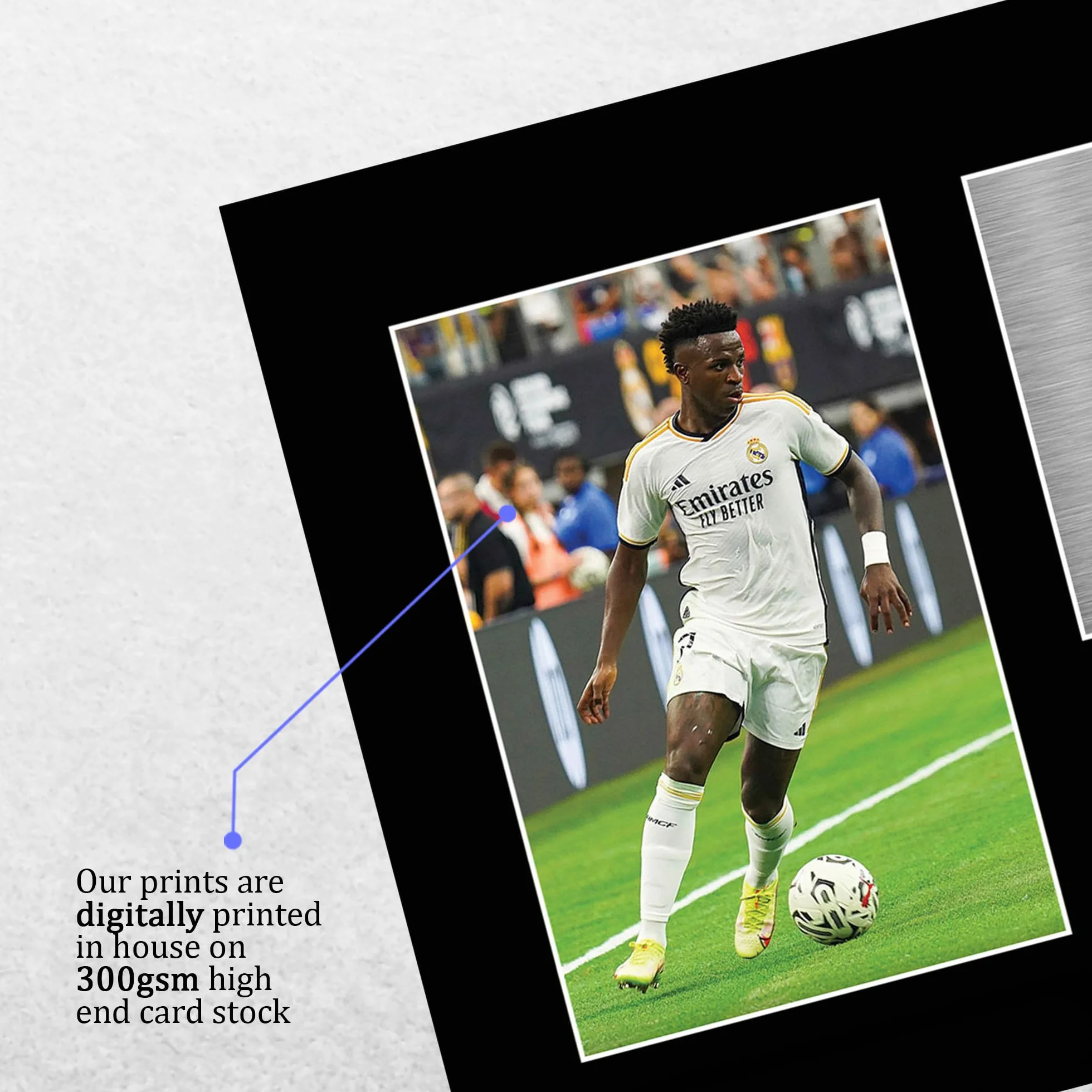 Vinicius Junior Real Madrid Podpisane Zdjęcie A4 Z Autografem