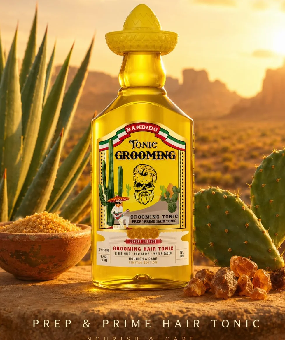 Bandido Grooming Tonic Spray For Men 250 ml – płyn do włosów dla mężczyzn – przeciwłupieżowy tonik do włosów – redukcja wypadania włosów – wspomaga wzrost włosów – męski zapach