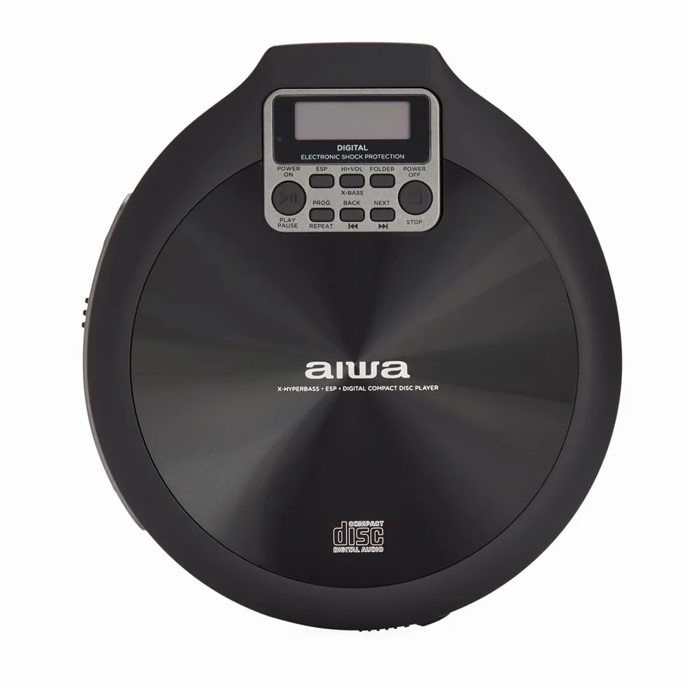 PRZENOŚNY ODTWARZACZ CD/CD-R/RW/MP3 Z SYSTEMEM ANTI SHOCK - AIWA PCD-810BK