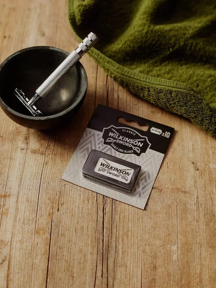 WILKINSON SWORD - Podwójne krawędzie dla mężczyzn | Ostrza bezpieczeństwa ze stali nierdzewnej premium | 10 x wkłady do żyletki