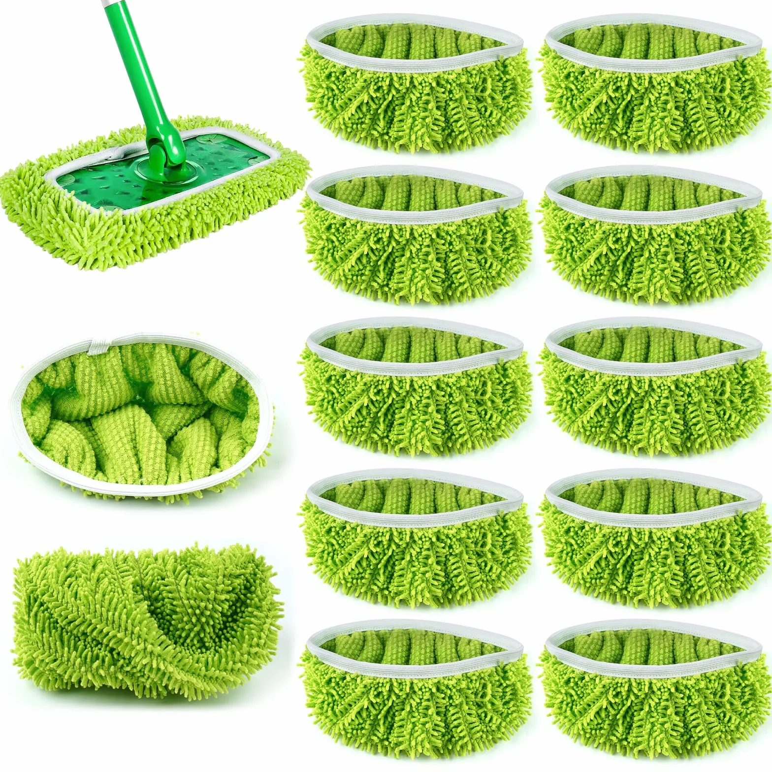Swiffer Zestaw 10 ściereczek podłogowych z mikrofibry wielokrotnego użytku