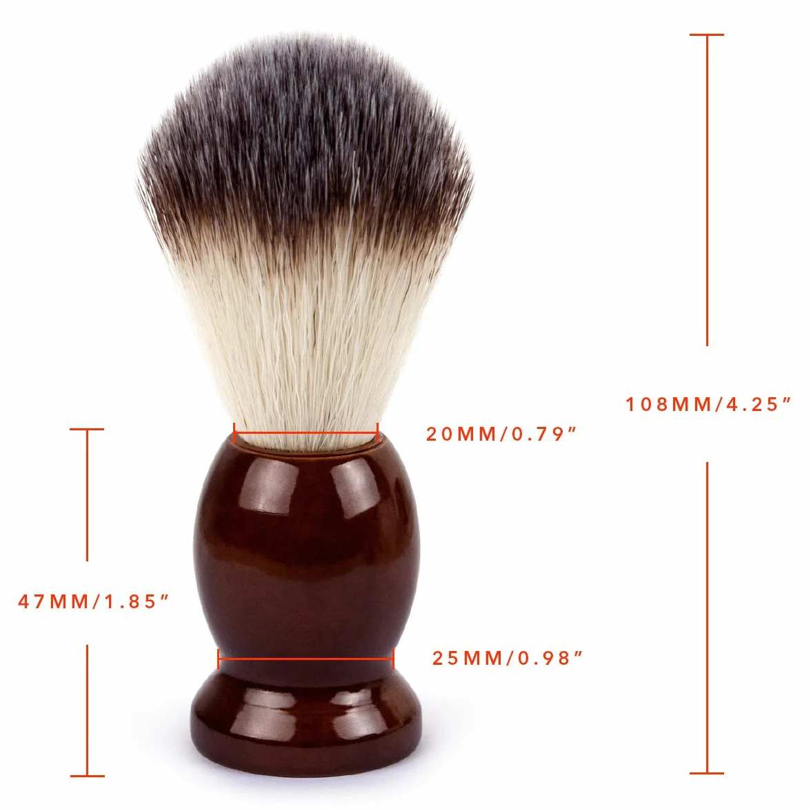 QSHAVE 100% najlepsza oryginalna szczotka do golenia z czystego włosia borsuka ręcznie wykonana. Podstawa z prawdziwego drewna. Idealna do golenia na mokro, maszynka bezpieczeństwa, maszynka do
