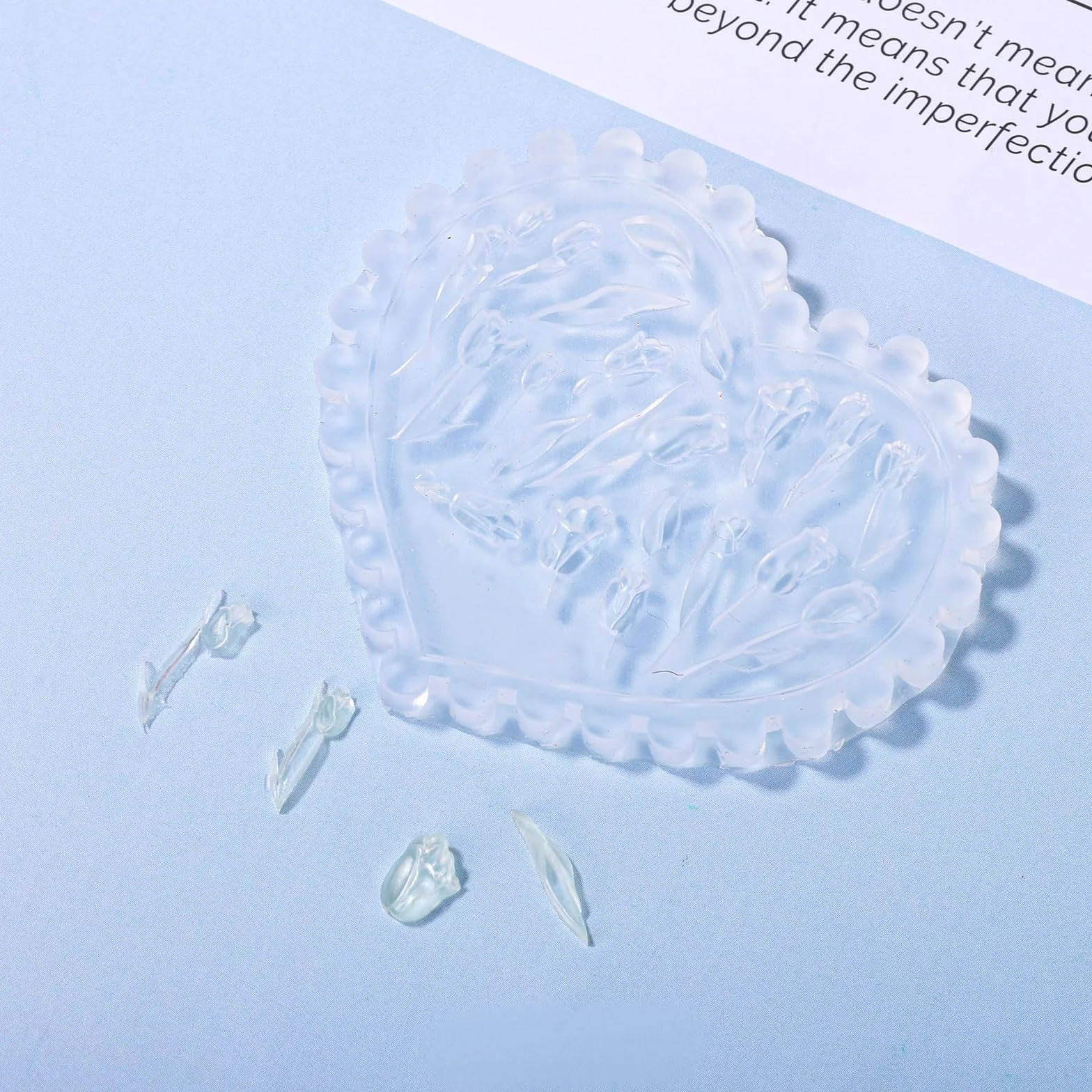 lasuroa Silikonowe Formy Paznokci Tulipan, 3D Formy Kwiatowe do Projektowania Paznokci Ozdoby z Żywicy Wielokrotnego Użytku Rzeźbione Wiosenne Szablony do Dekoracji Manicure Akcesoria