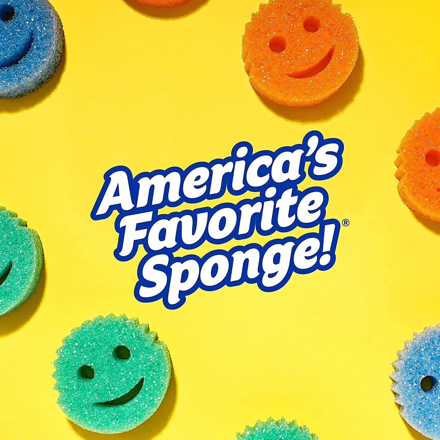 Scrub Daddy Gąbka Do Czyszczenia, Żółty, 4 Szt.