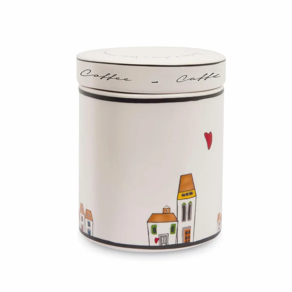 Egan Emaliowany Słoik Ceramiczny Kość Słoniowa Mały