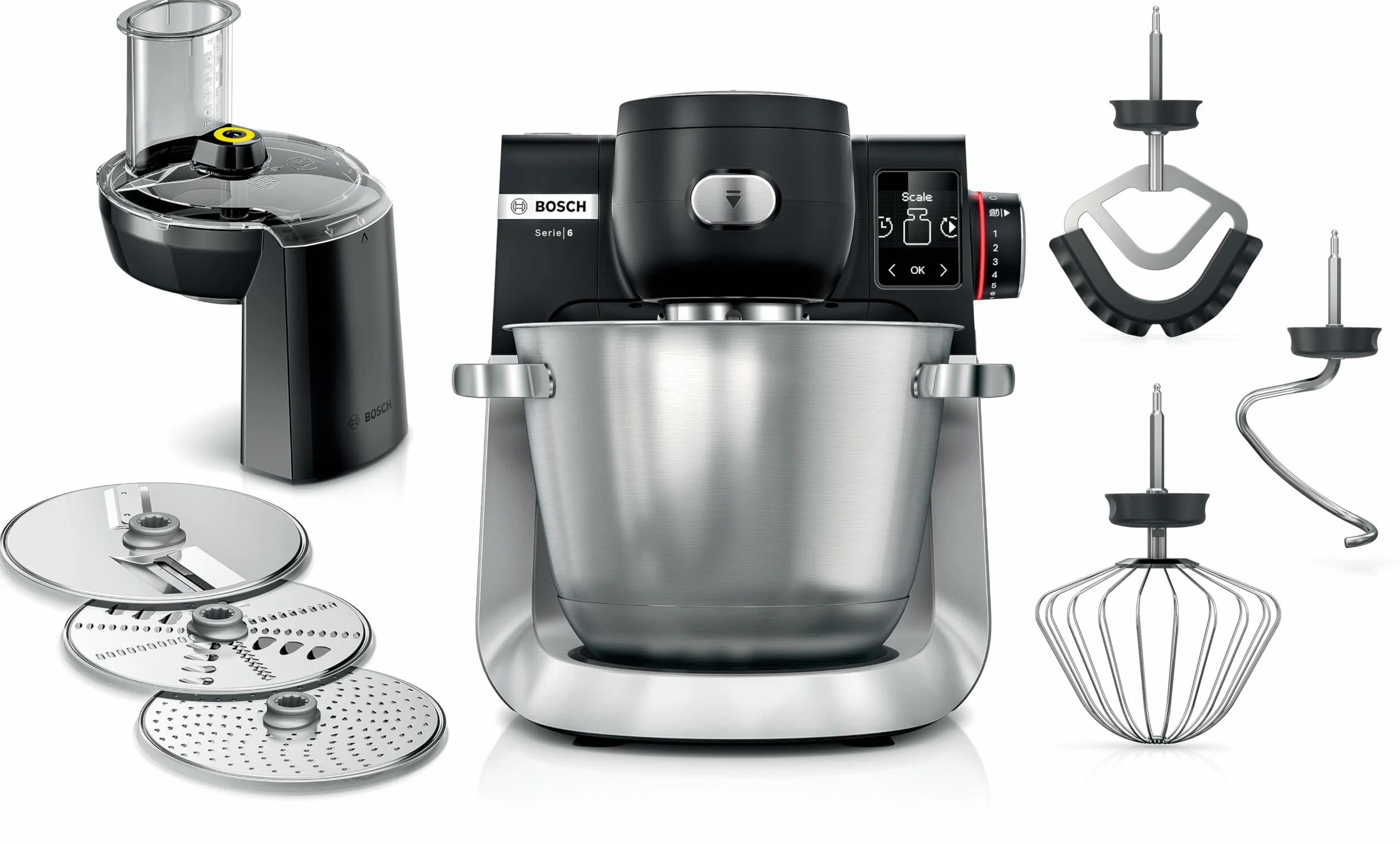 Bosch Seria 6 Robot Kuchenny 5.5 L Srebrny