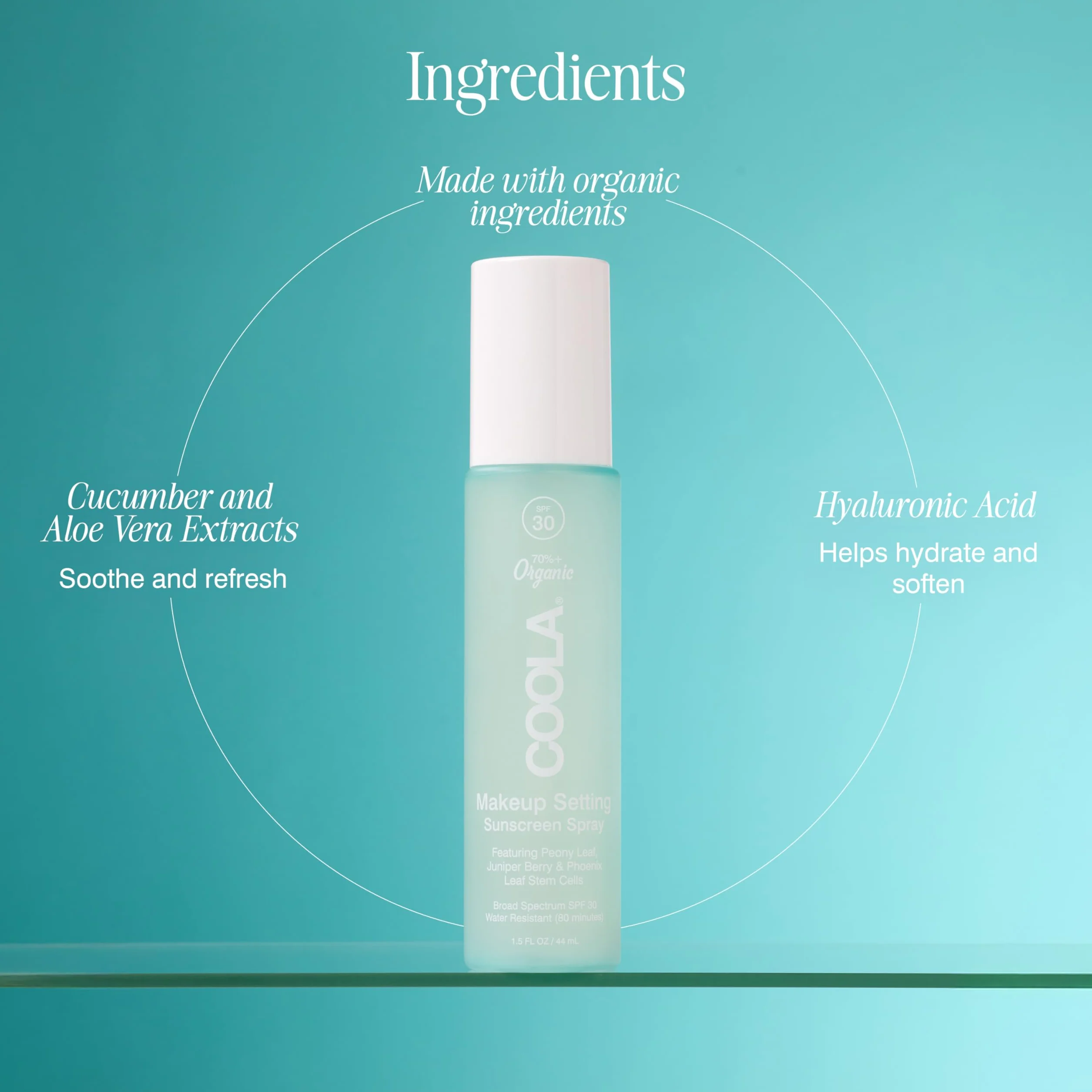 COOLA Setting Spray Sunscreen SPF 30, 44 ml