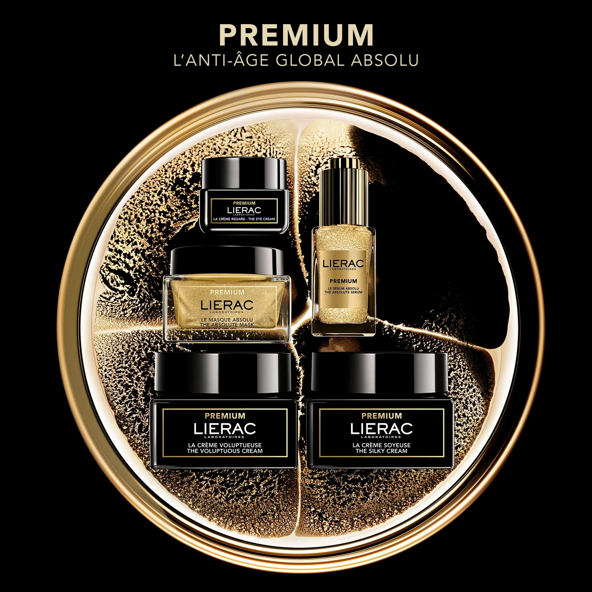 Lierac Premium - Globalne Serum Przeciwstarzeniowe Absolute 30 ml - Koryguje 9 oznak wieku: zmarszczki, plamy, utrata twardości - Serum do twarzy rozbłysk, nawilżenie i jednolitość - każda skóra