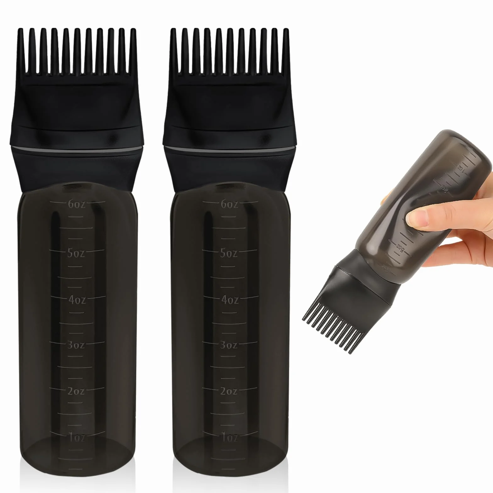 Mozeat Lens Butelka Aplikatora do Farbowania włos 2 Sztuki, 180 ml, farbować
