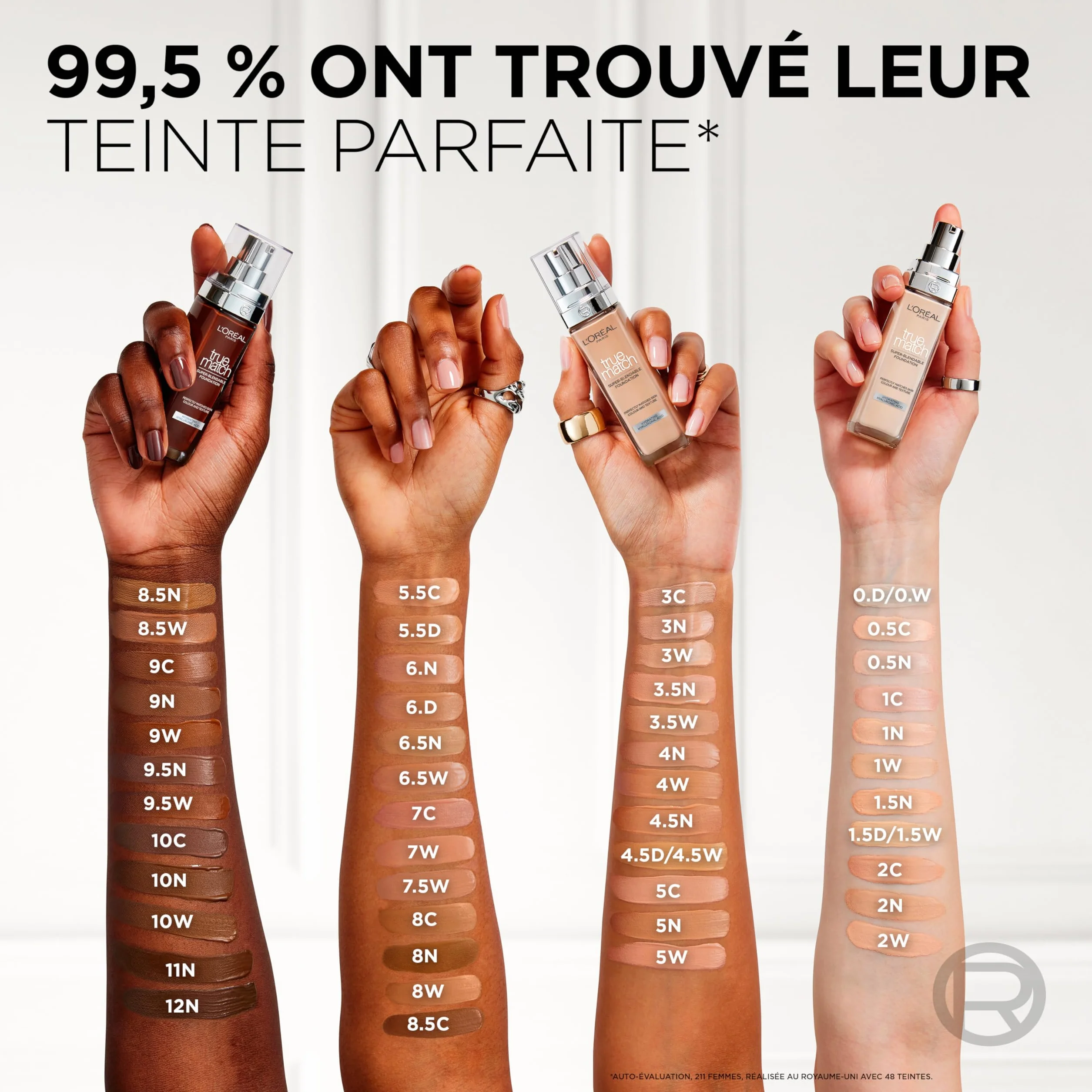 L'Oréal Paris True Match trwały podkład do twarzy w płynie, pielęgnujący z kwasem hialuronowym, SPF 17, 3.D/3.W Golden Beige, 30 ml