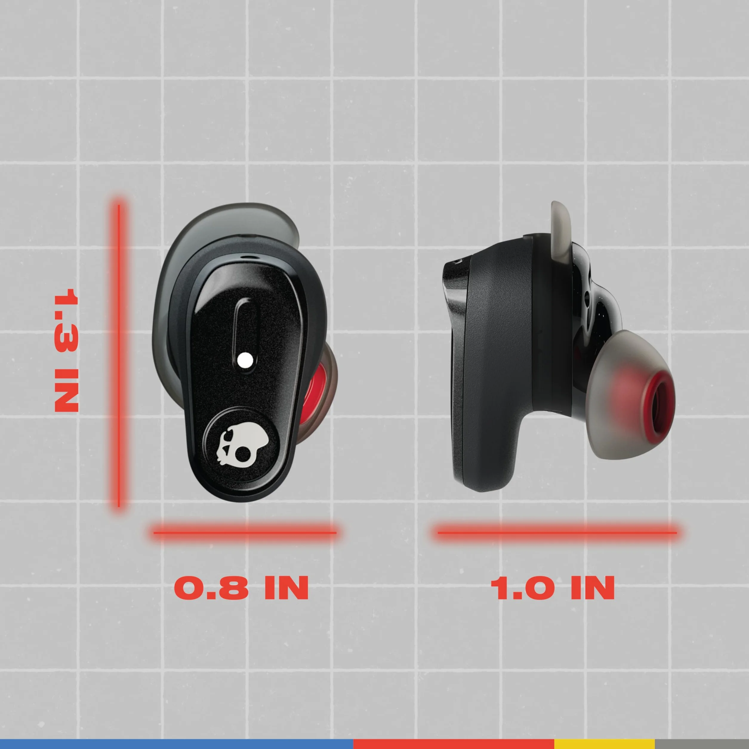 Skullcandy Method 360 ANC Wireless Earbuds, Sound by Bose, Bluetooth Headphones, Premium Noise Cancelling, Up to 40 Hrs Battery, Sweat and Water Resistant, Microphone for iPhone Android - Black