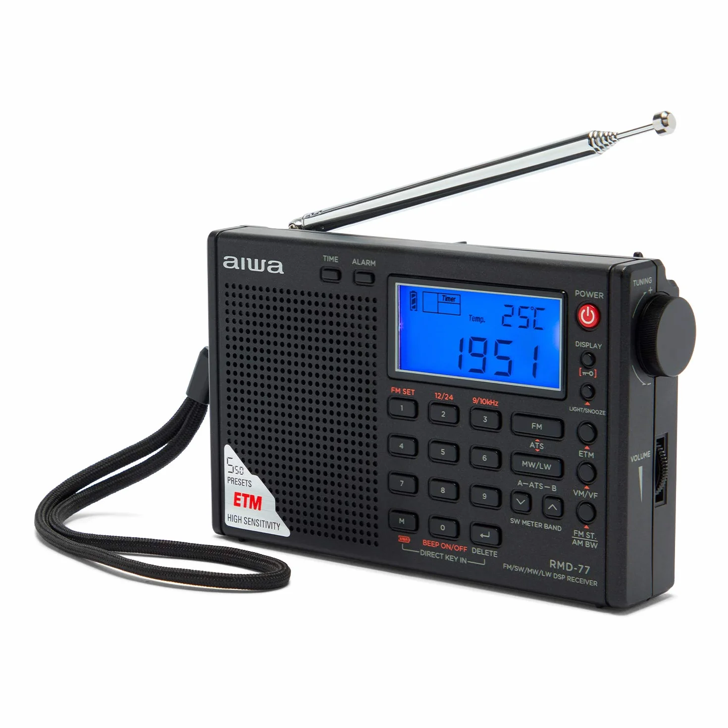 RADIO ZE SŁUCHAWKAMI DOUSZNYMI AIWA RMD-77