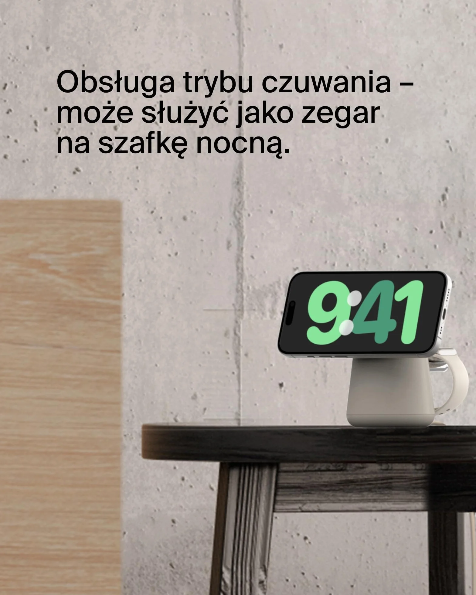 Belkin BoostCharge Pro bezprzewodowa stacja ładująca 2 w 1 z Qi2, 15 W, kompatybilna z MagSafe ładowarka do iPhone 17, Air, Pixelsnap, Apple Watch, AirPods, innych urządzeń Qi2, łącznie z zasilaczem