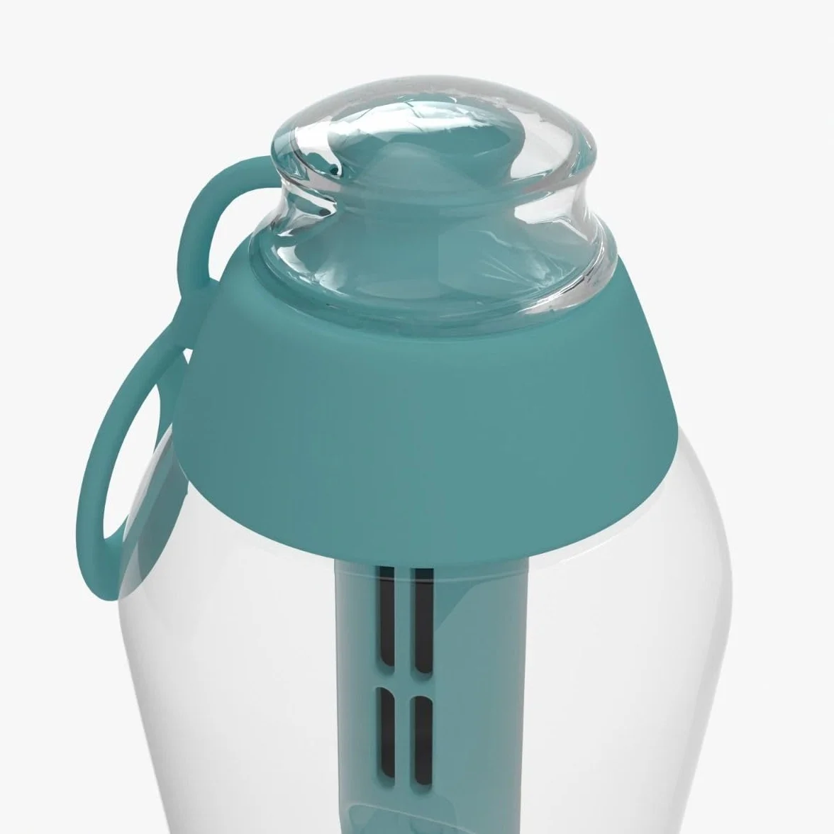 DAFI Butelka filtrująca Soft 500 ml Miętowa - Wymienny filtr węglowy - - Bez BPA, Usuwa smak i zapach chloru - Idealna do szkoły, pracy, na siłownię - Szczelny korek, Wyprodukowana w Europie