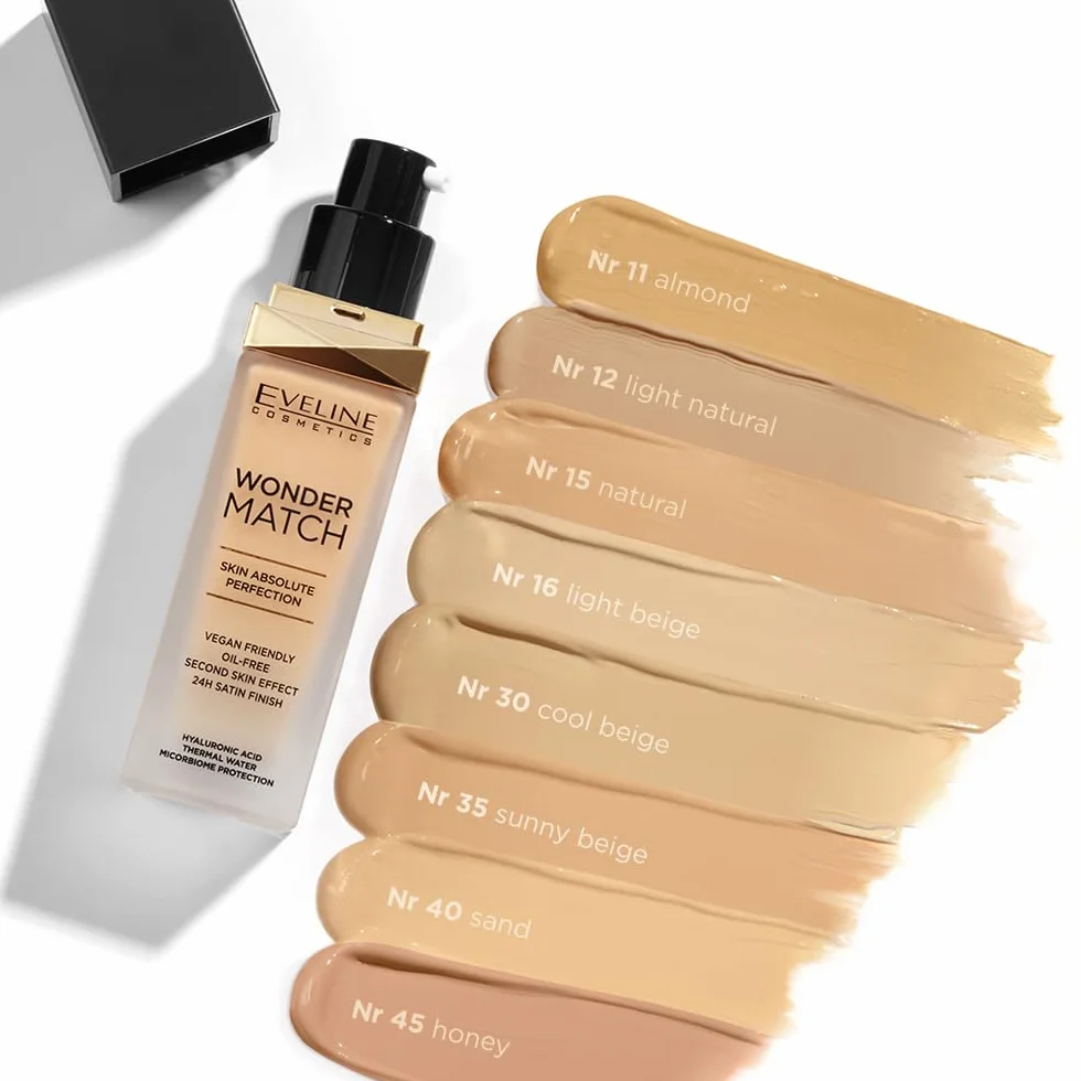 Eveline Cosmetics Wonder Match Luksusowy podkład dopasowujący się - No 05 light porcelain