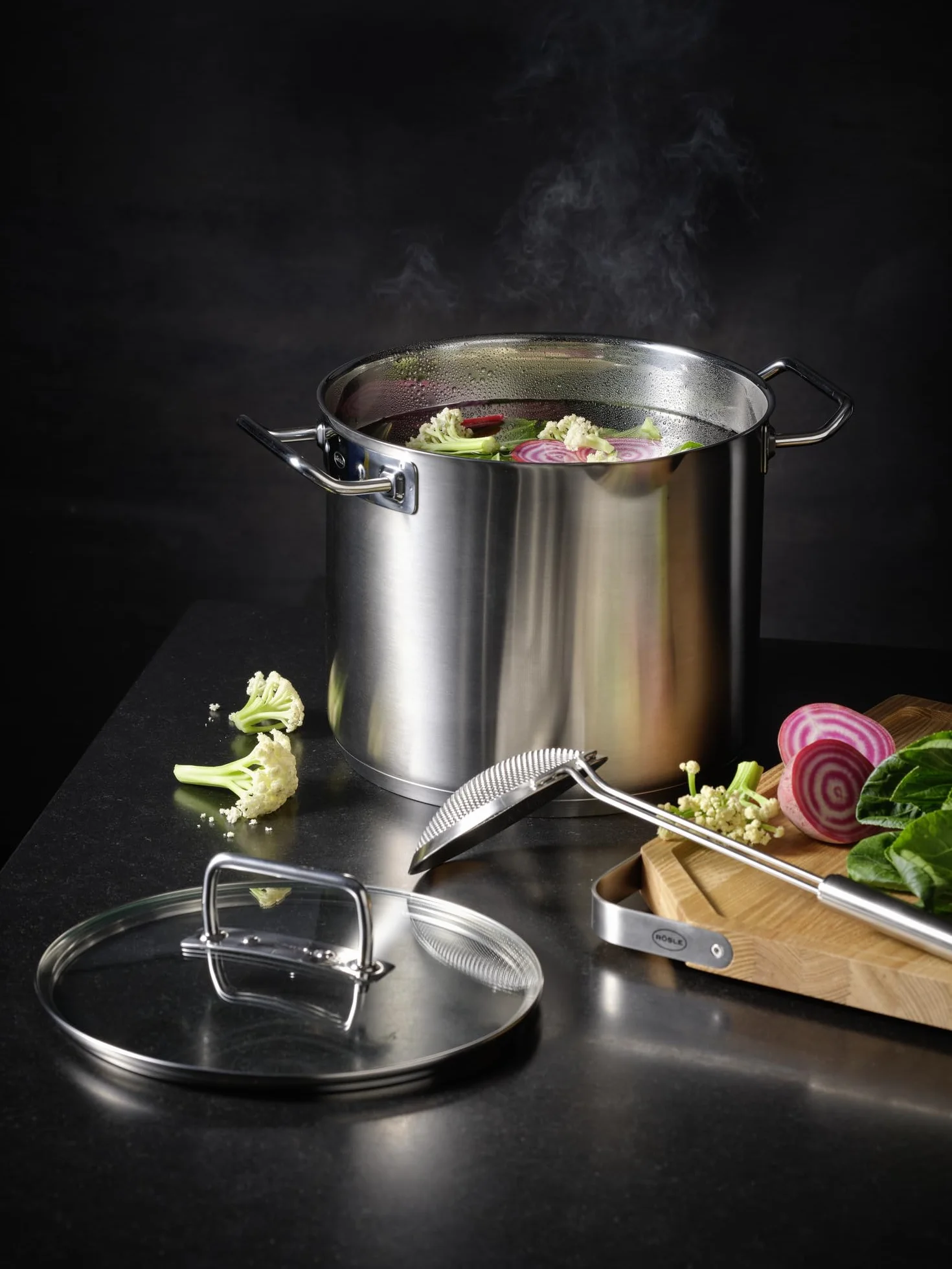 RÖSLE EXPERTISO garnek do zupy ze stali nierdzewnej 18/10 24 cm 8,5 l