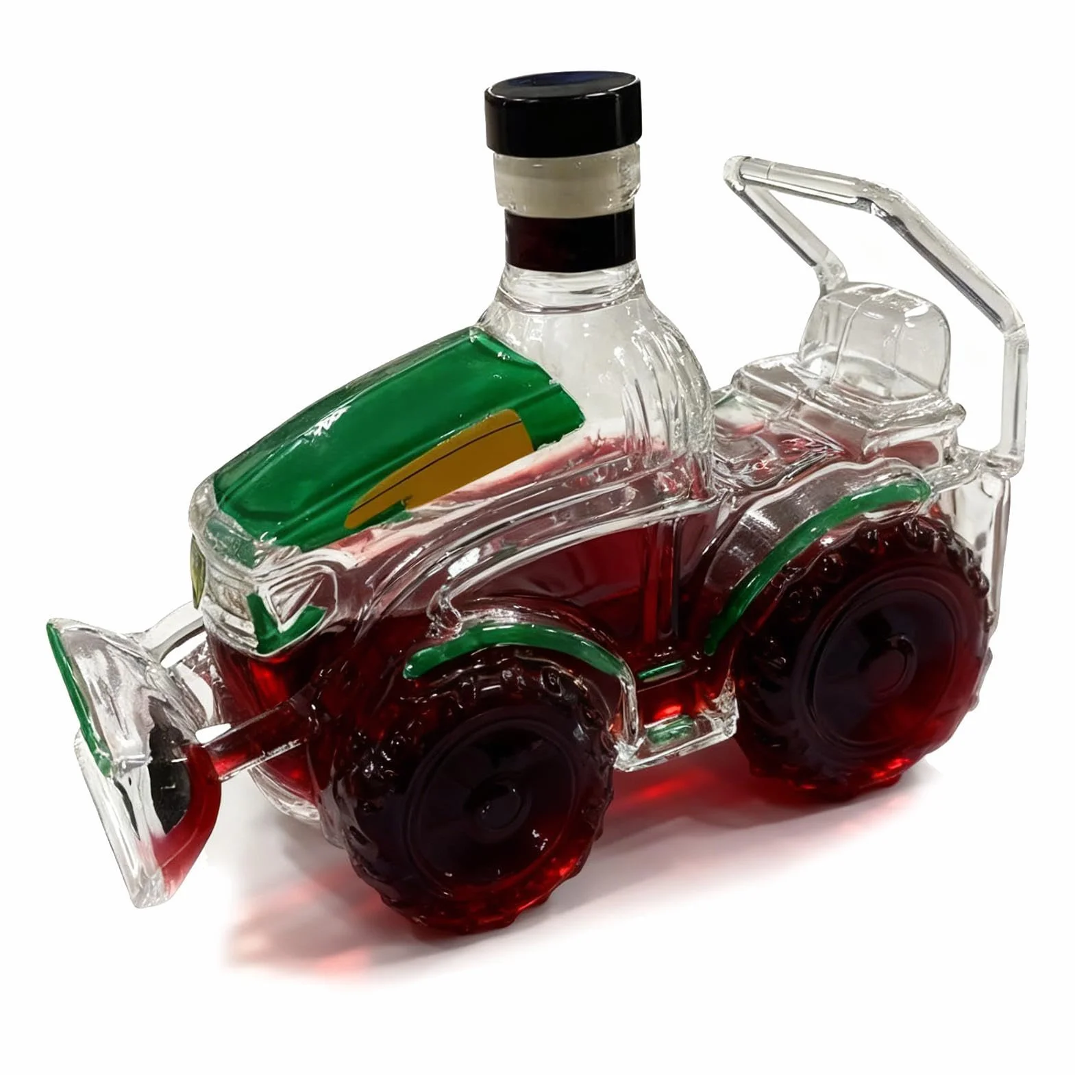 Szklana karafka 3D do traktora, wina, whisky dla miłośników