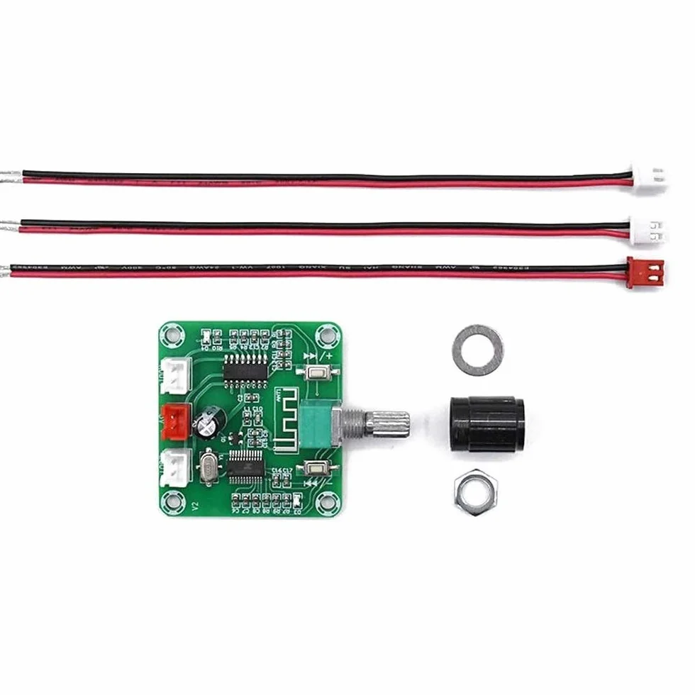 DollaTek XH-A158 ultraprzejrzysta p?yta wzmacniacza stereo Bluetooth 5.0 Dual Channel Small Power DIY bezprzewodowy g?o?nik modu? d?wi?kowy 5wx2 DC 5 V
