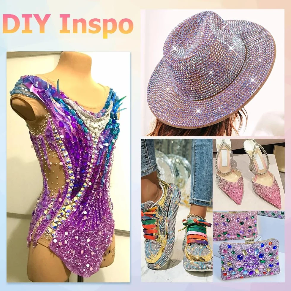 Hotfix stras do olśniewającego, diamenty do rękodzieła, paznokci, ubrania, makijaż twarzy, dekoracja DIY, 4 mm, 0,4 cm, 1440 sztuk, SS16, błyszczące słońce czerwone