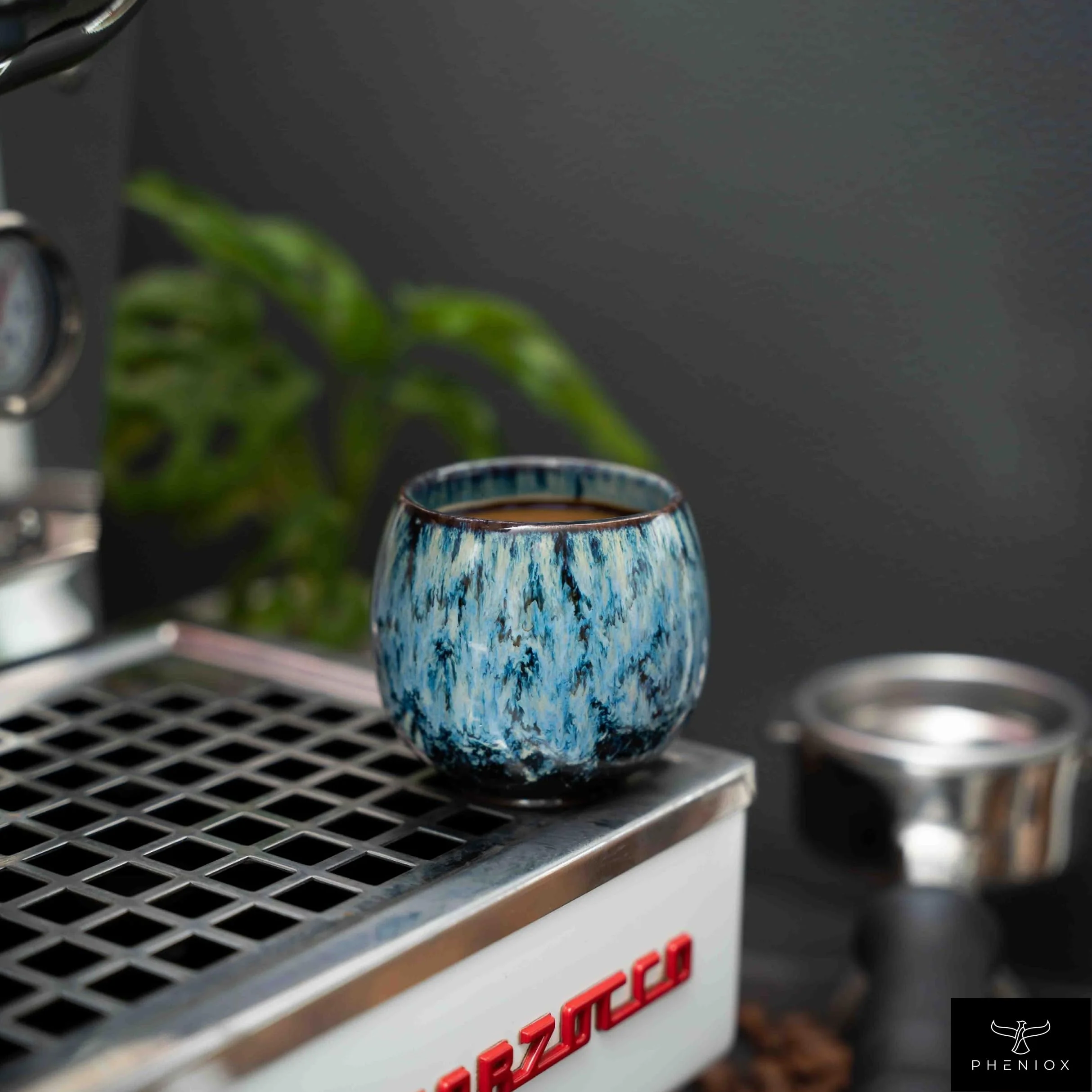Zestaw filiżanek do espresso Tibet Mini 100 ml kamionka 5-częściowy