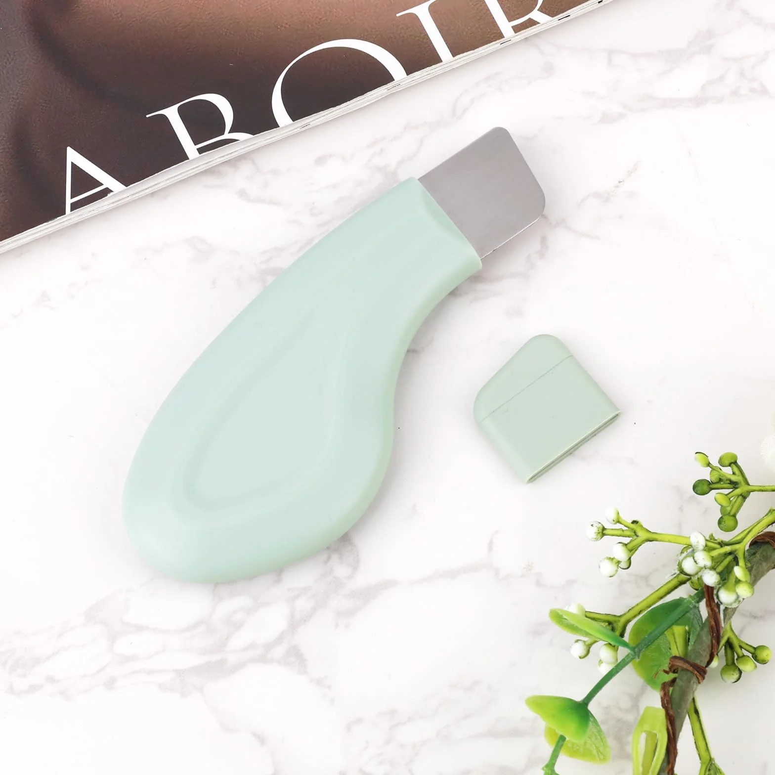 Narzedzie do Usuwania Zaskórników, Silikonowy Skrobak do Usuwania Zaskórników z Nosa Szpatulka do Twarzy Deep Clean Master Pore Extractor Lagodny i Bezpieczny Peeling do Skóry Nosa