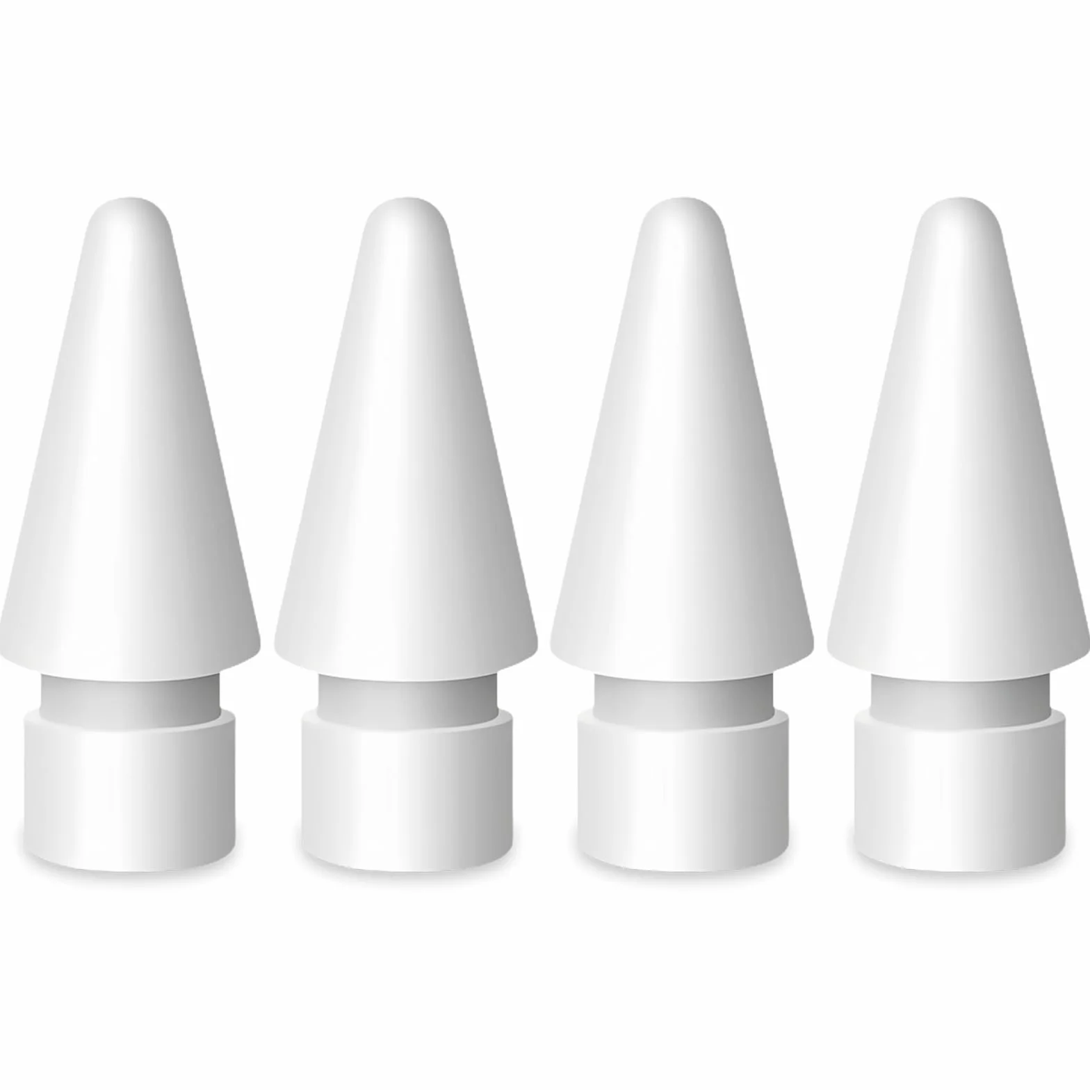 flintronic Końcówka do Apple Pencil, 4 sztuki wskazówek, wysoka czułość końcówki, akcesoria wymienne końcówki, do Apple Pencil 1. i 2. generacji (biały x 4)