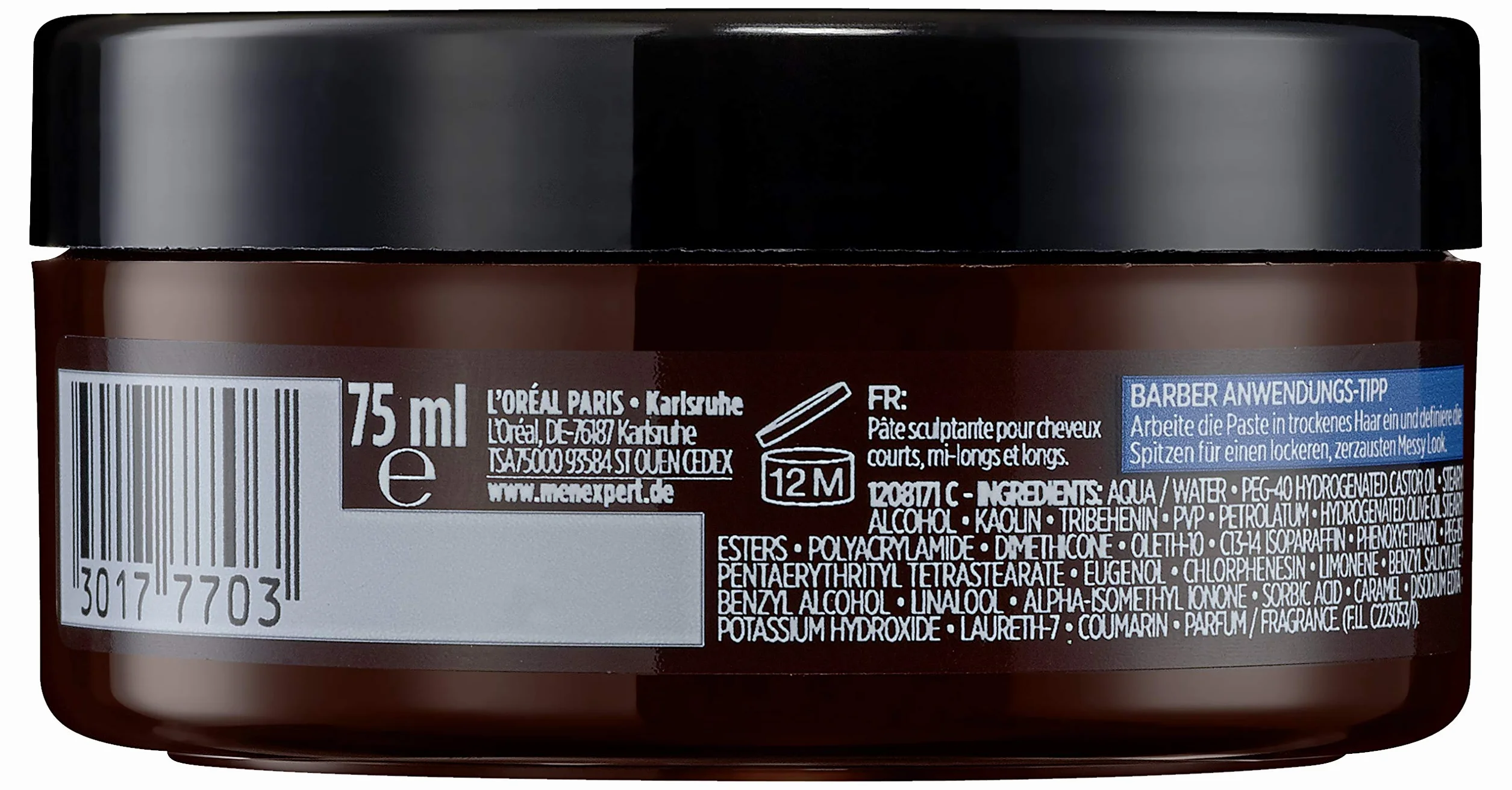 L’Oréal Paris Men Expert Barber Club Pasta do Włosów, 75 ml