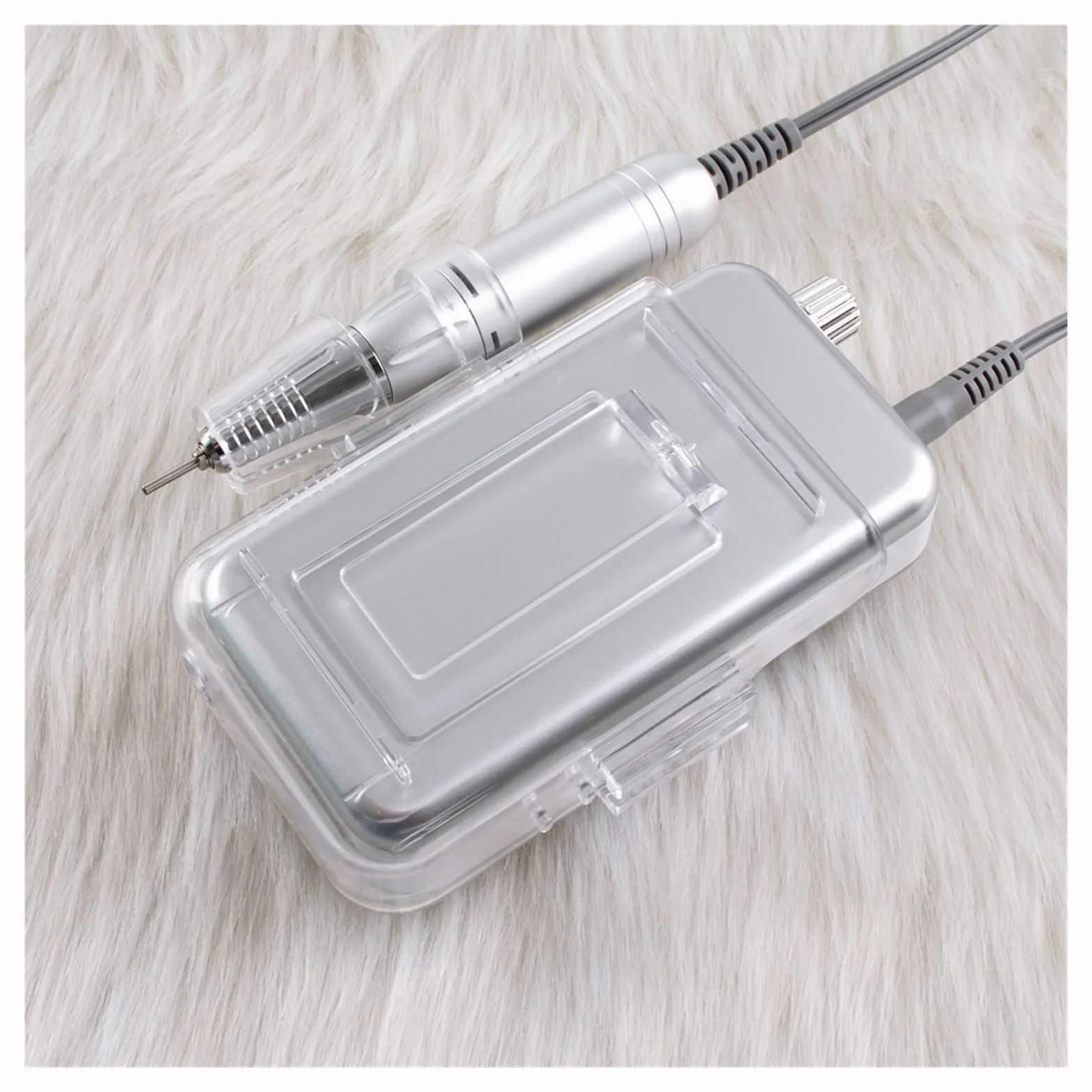 Obcinacz do paznokci, Wave Desktop Cordless Base Elektryczna Wiertarka Do Paznokci 35000rpm Zestaw Wierteł Do Manicure Pedicure Akumulator Bezprzewodowy(Mermaid)
