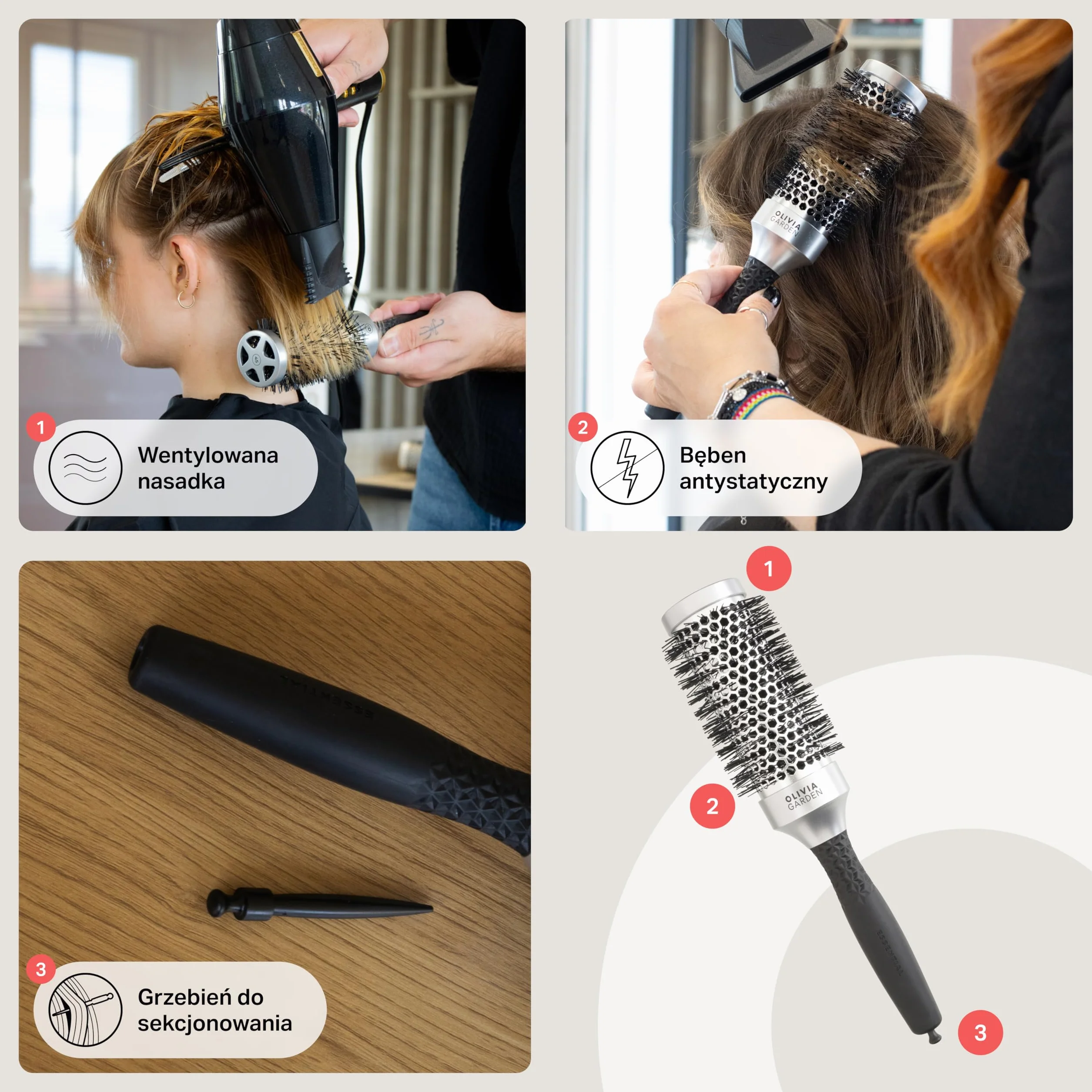 Essential Blowout Classic - Szybkie suszenie, antystatyczny, objętość dla włosów