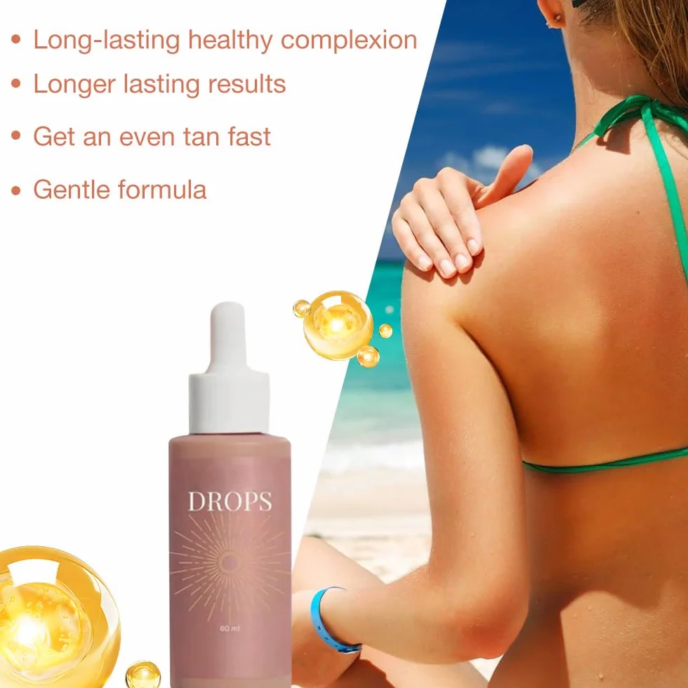 Mineup Krople samoopalające, 2 sztuki, krople brązujące, do naturalnego zwiększenia melaniny, krople do opalania, poprawa naturalnego odcienia skóry
