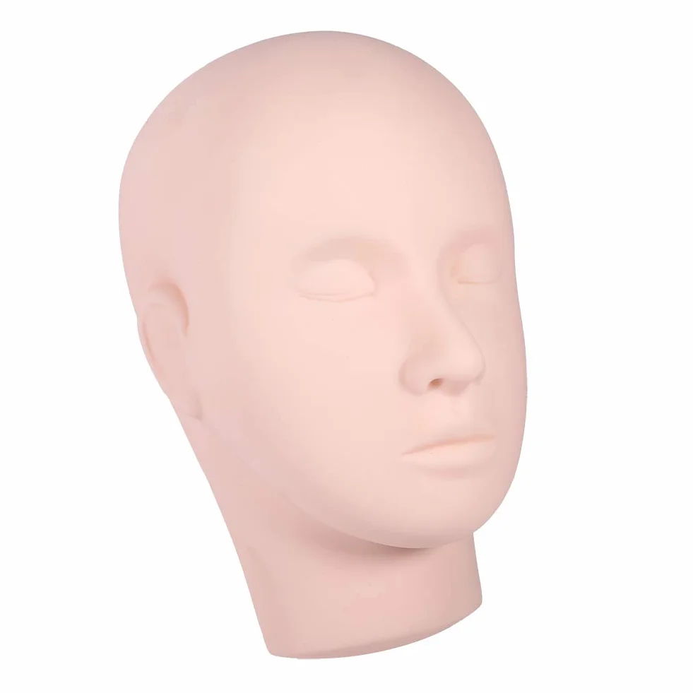 E, Głowa Manekina Szkoleniowego, Głowa Manekina Treningowego, Głowa Manekina Lalek, Głowa Manekina Dziewczyna 1 szt. Ulepszony makijaż Rzęs Przedłużanie Rzęs Praktyka Manekin