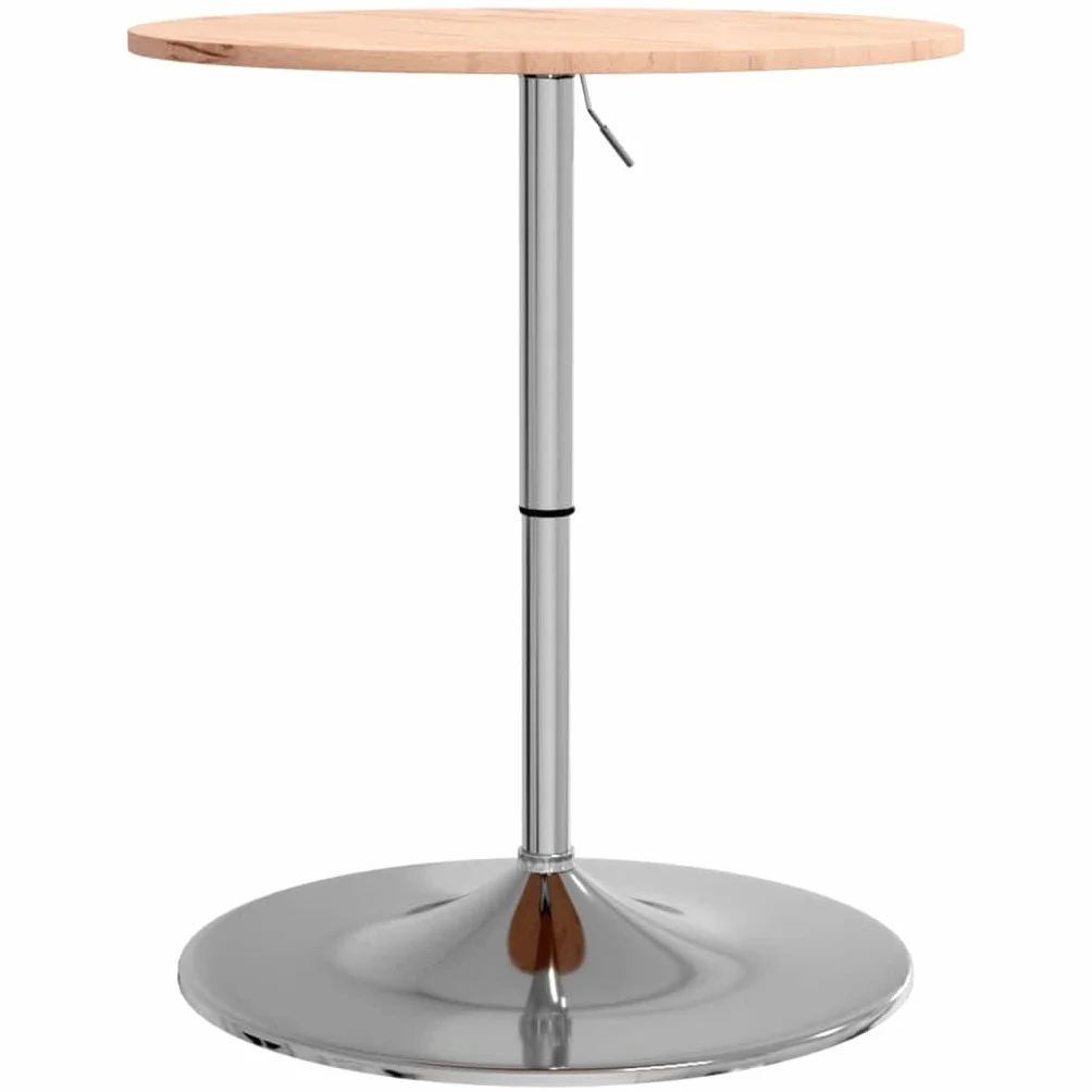 vidaXL Stolik barowy Ø60x89,5 cm lite drewno bukowe
