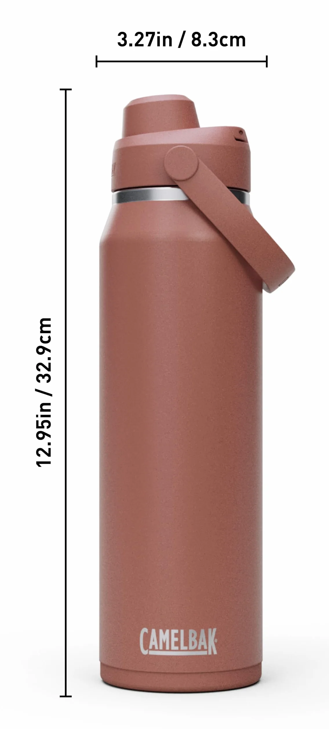 CamelBak Thrive Chug izolowana butelka na wodę ze stali nierdzewnej Sierra Red, 946 ml