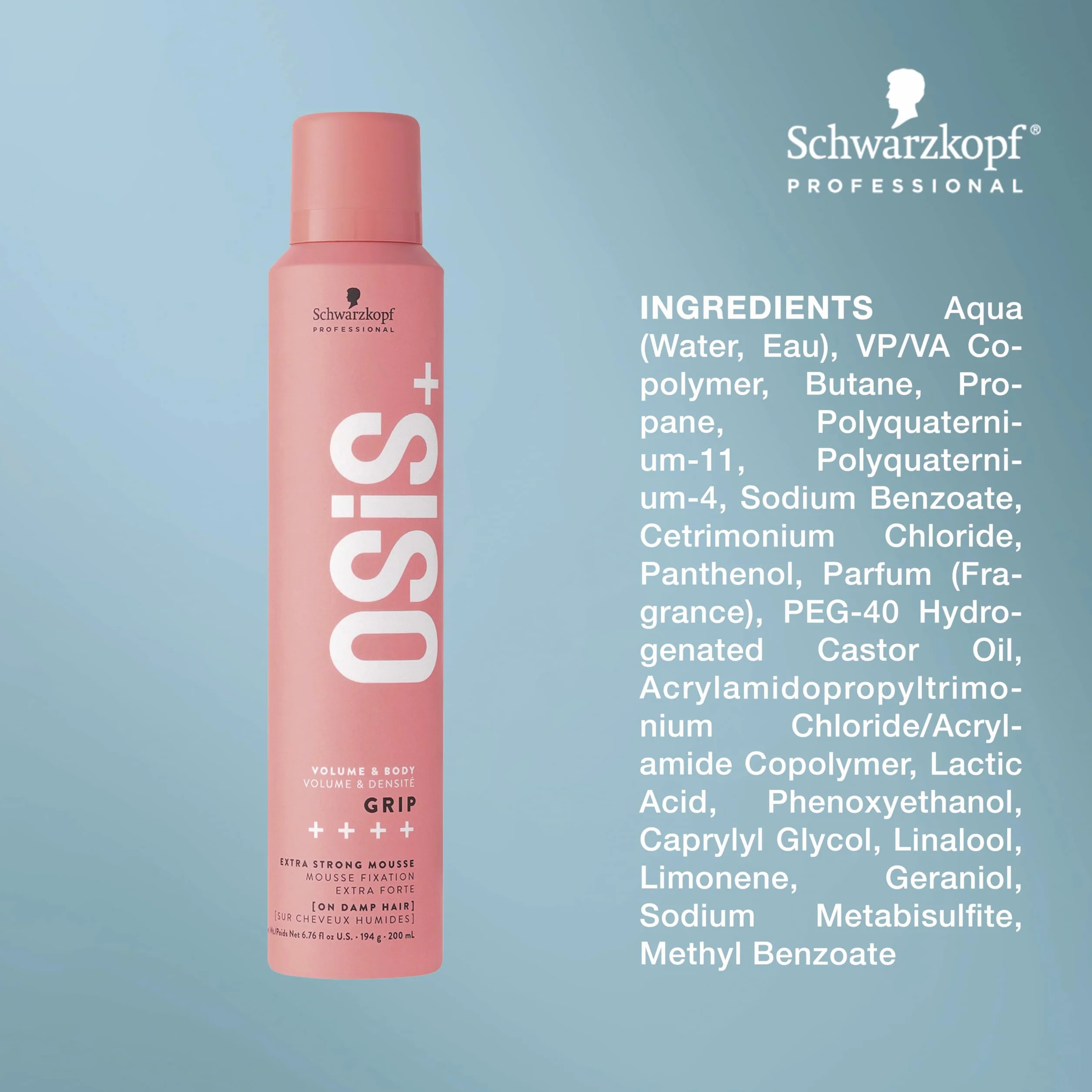 Schwarzkopf OSiS+ Grip Ekstremalna pianka mocująca, 200 ml
