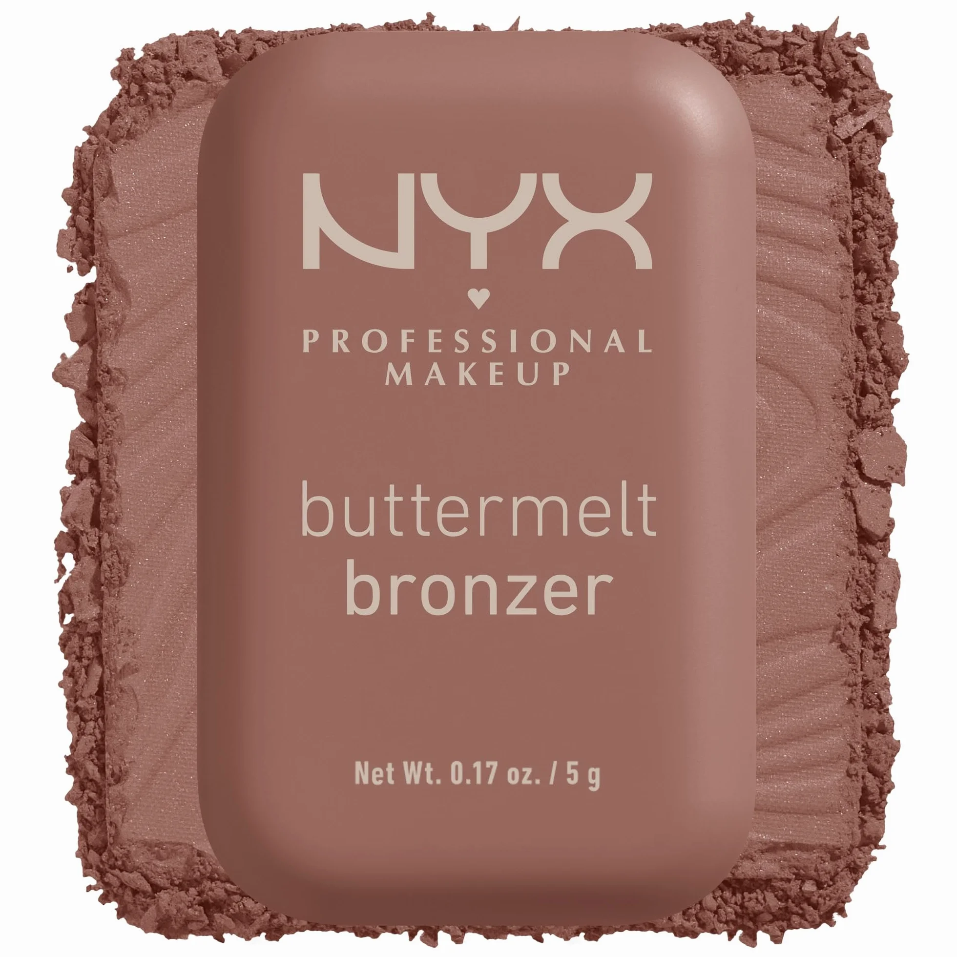 NYX Professional Makeup Buttermelt Bronzer, puder do opalania, czas do 12 godzin, bez plam, nie przenosi się, ton: Butta Biscuit, 5 g