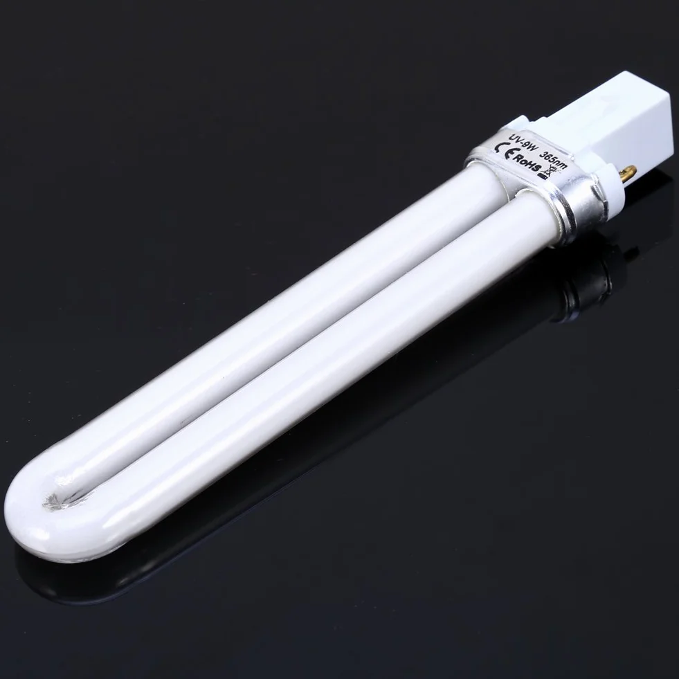 Rurka Uv 9W,Uv 9W 365Nm żarówka, Wymiana Nailstar 9W żarówki do Paznokci Lampa Uv świetlówka do Suszarki do Paznokci