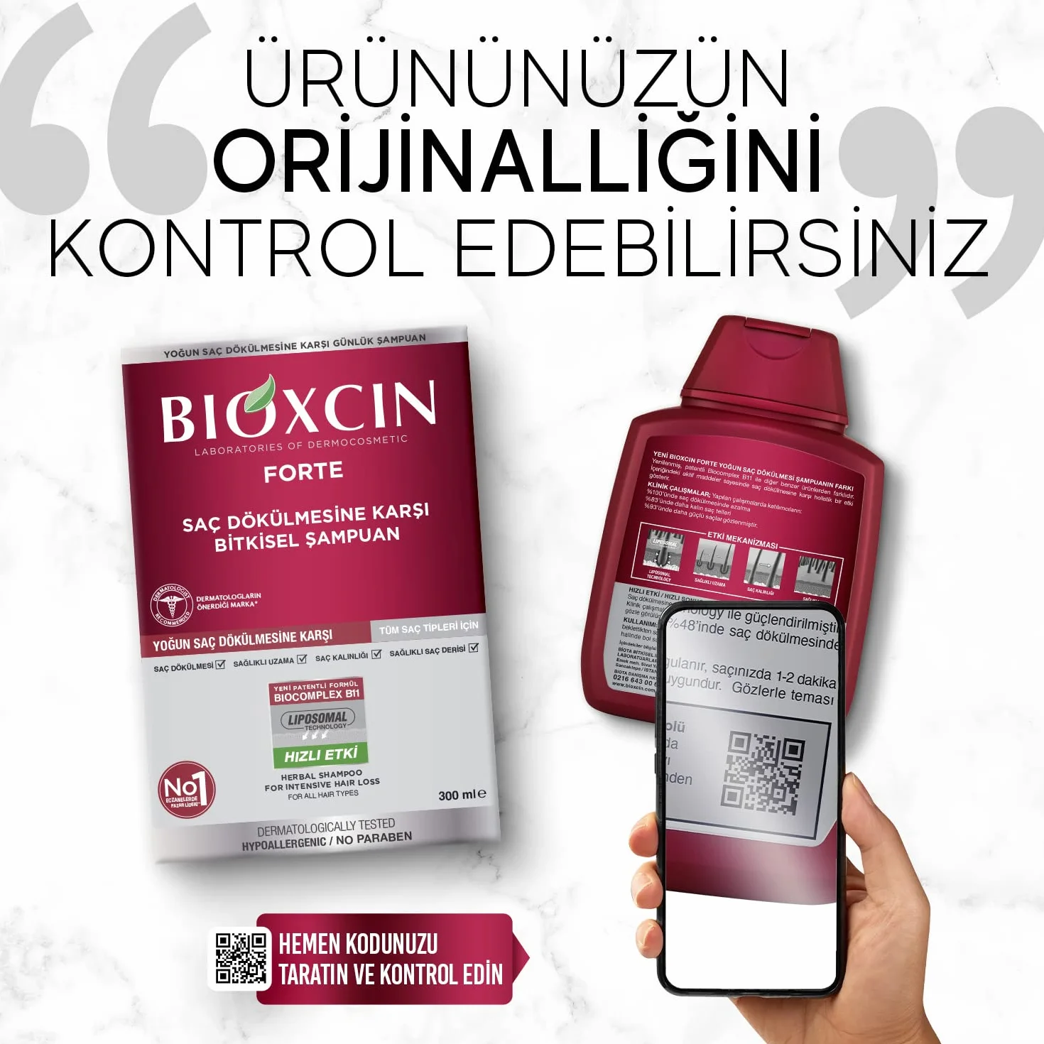 Bioxcin Forte Szampon przeciw intensywnemu wypadaniu włosów ziołowy do wszystkich rodzajów włosów 300 ml