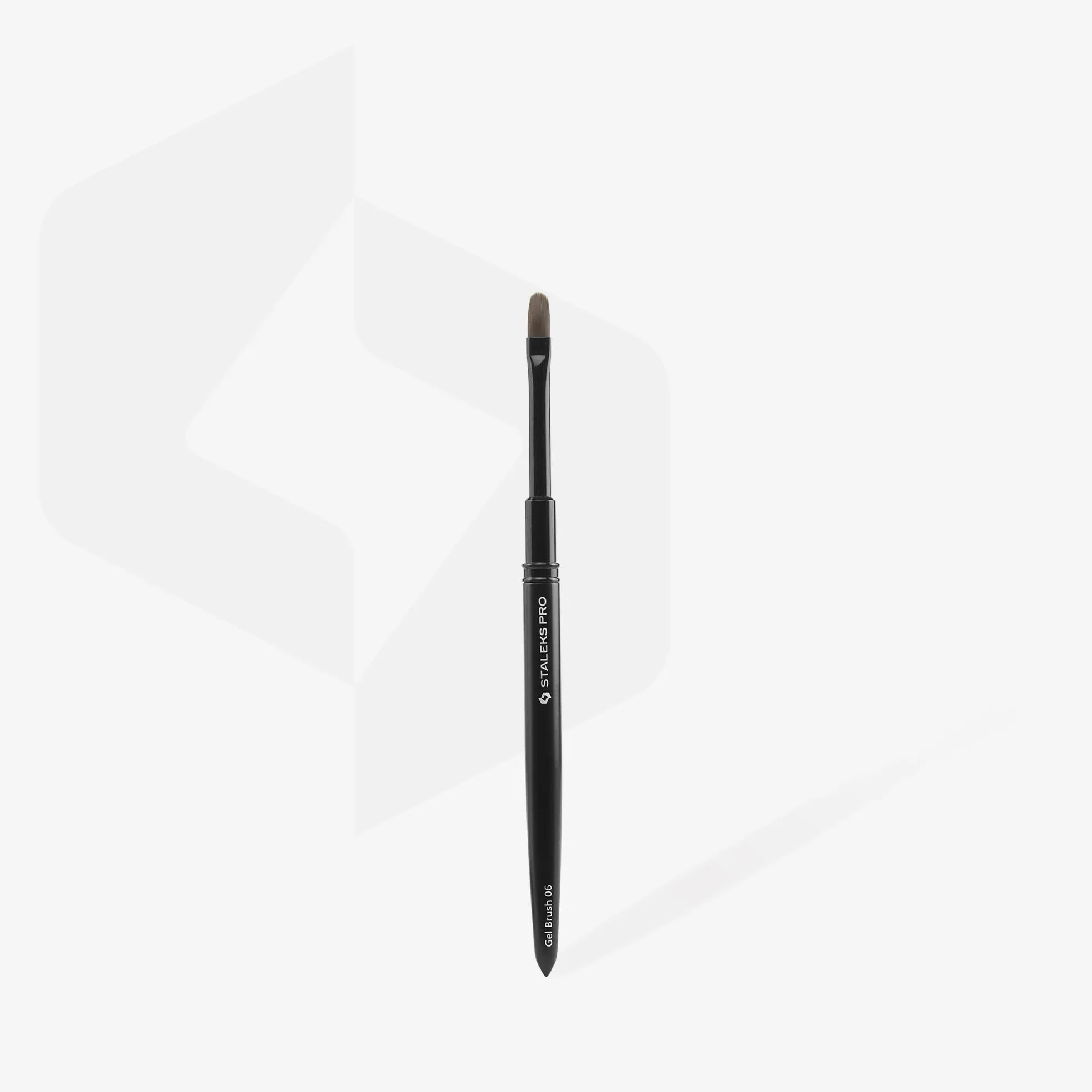 STALEKS PRO Pędzel żelowy do nakładania i konturowania paznokci 11 x 6 mm Expert NBE 06