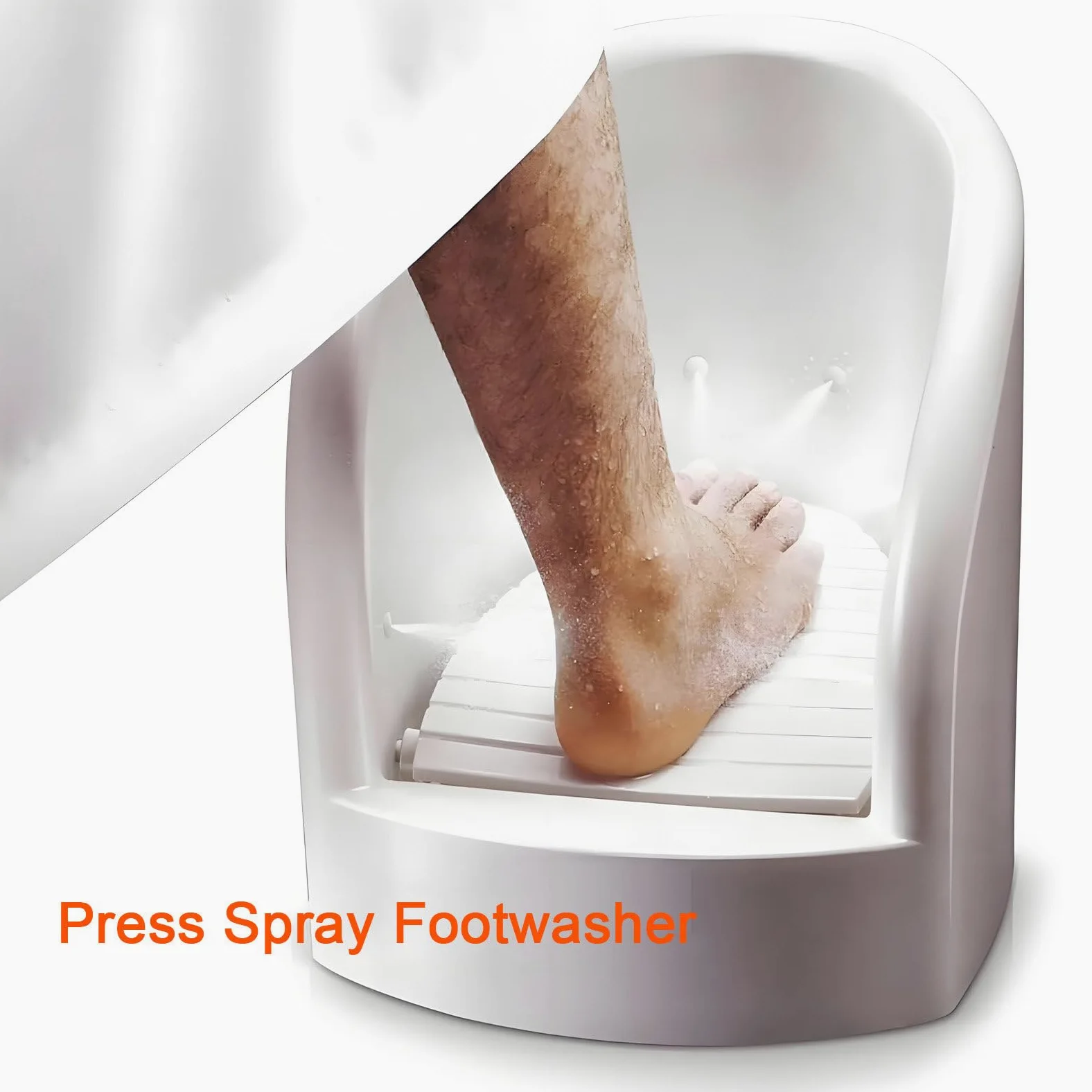 Muzułmańska kąpiel stóp z zaworami kątowymi i rurami wlotowymi/wylotowymi, myjka do stóp z natryskiem, przybory do modlitwy, kąpiel stóp do pedicure, wspomaga krążenie krwi i rewitalizację