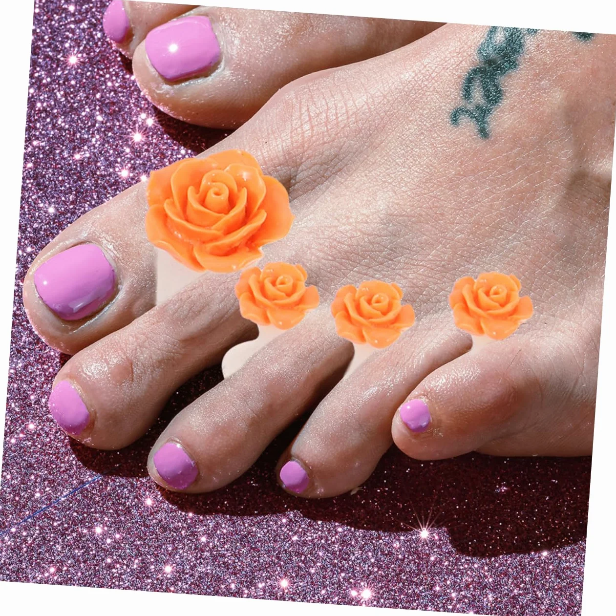 16kawałki Sztuk Separatorów Palców u Nóg z Silikonu Narzędzia Do Manicure Wygodne i Akcesoria Do Pedicure Malowania Paznokci