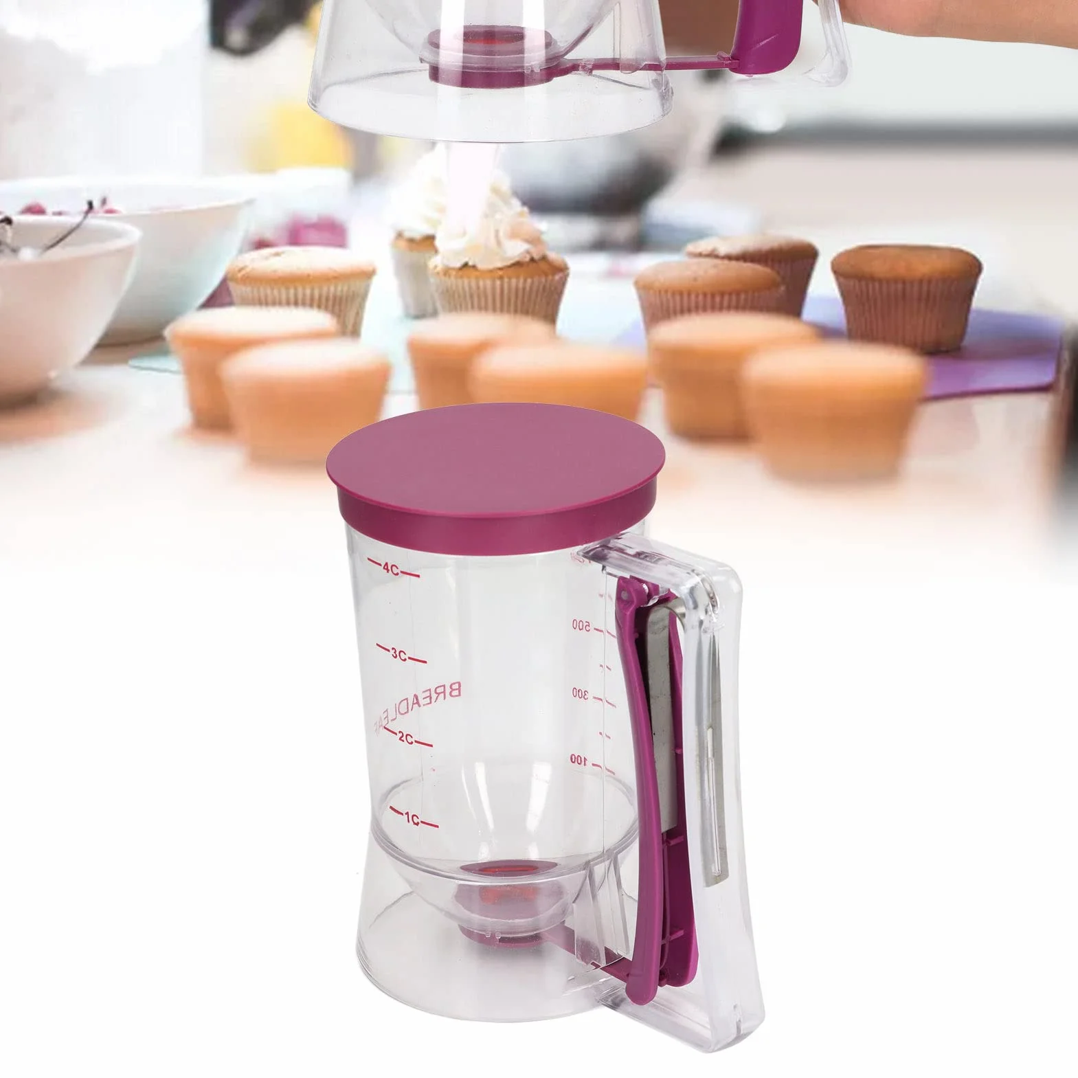 Dozownik do ciasta ABS 900 ml narzędzie do pieczenia