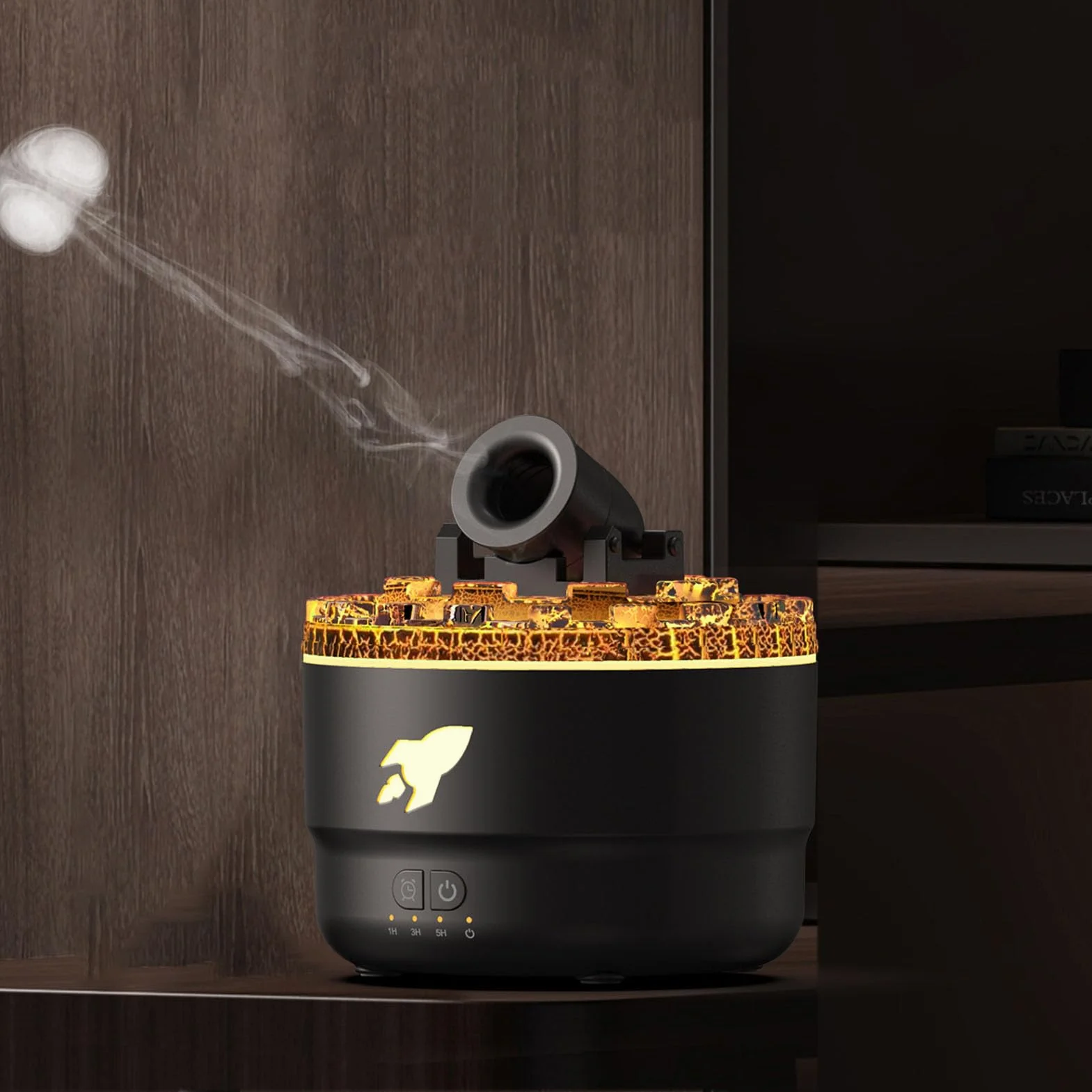 Nawilżacz Cannon z Timerem LED do Sypialni Aromaterapia