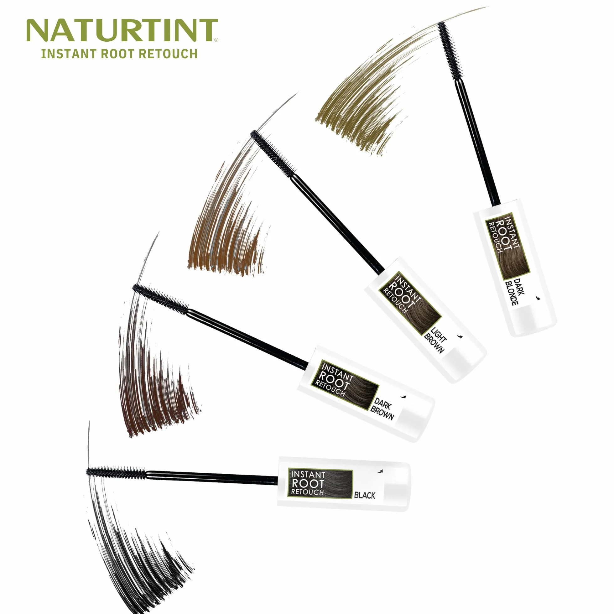 Naturtint Instant Root Retouch | tymczasowy środek do korekcji włosów siwych do korzeni i brwi | praktyczny i wygodny dzięki pędzelkowi | 98,5% naturalnych składników | ciemnobrązowy | 10 ml