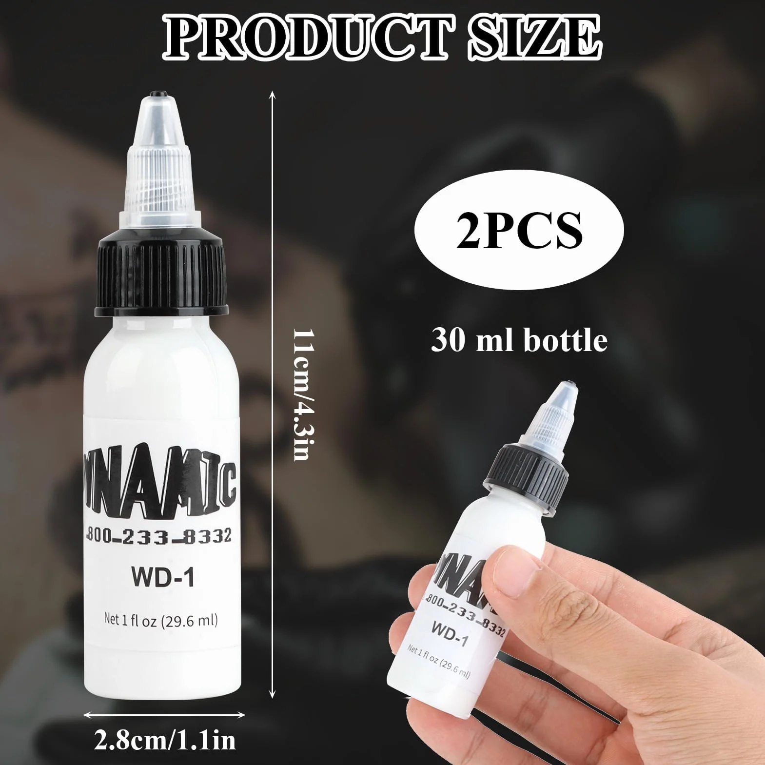Czarny tusz do tatuażu 30 ml