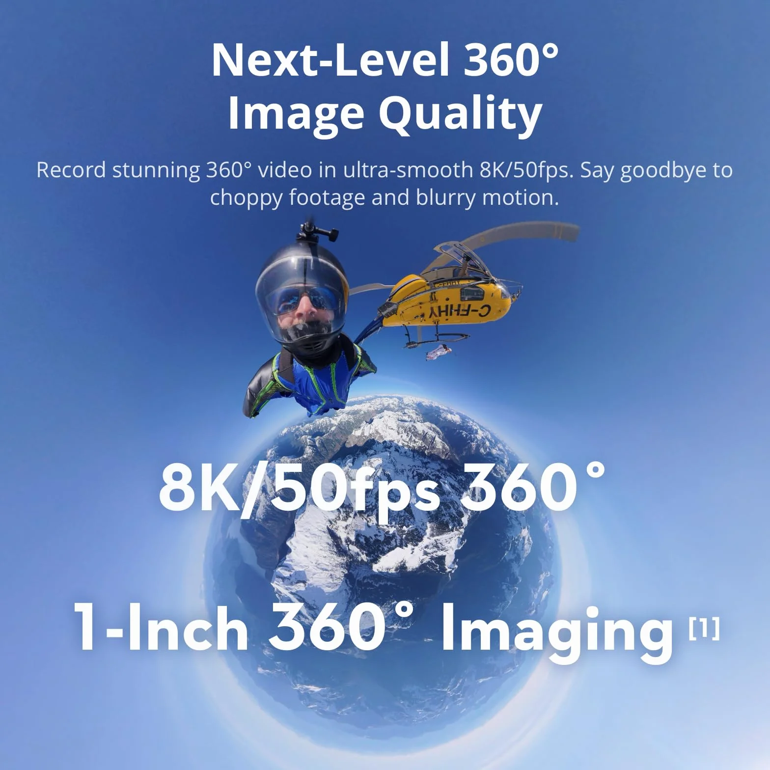 DJI Osmo 360 Adventure Combo, kamera 360 z 1-calowym obrazowaniem 360°, wydłużony czas pracy z 3 akumulatorami, natywne wideo 8K 360°, kamera sportowa do tworzenia vlogów