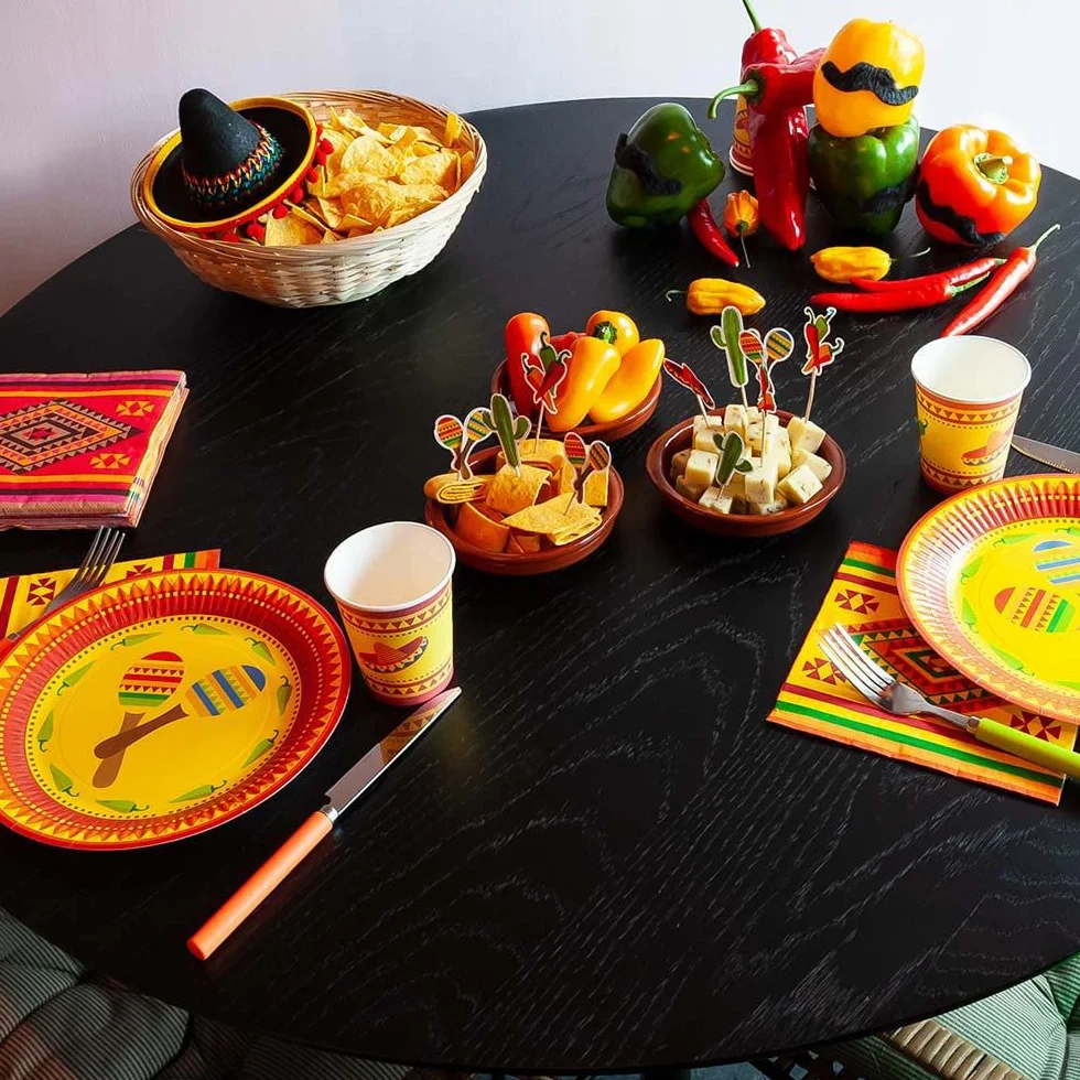 Boland Szaszłyki Fiesta Mexico drewniane 9 cm 12 sztuk do przekąsek i przystawek