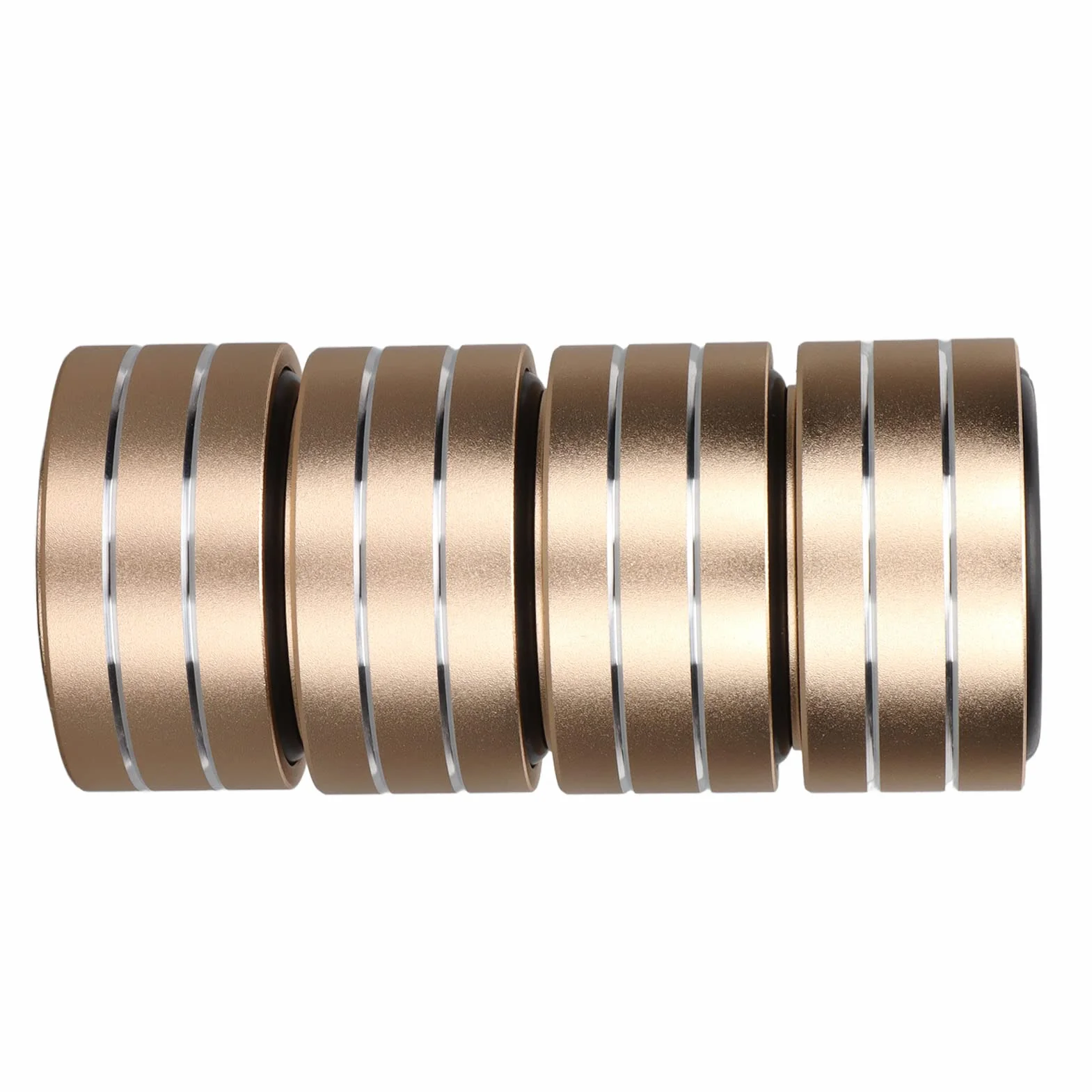 Dioche Premium -głośnik Izolacja Kolce Stojak Stopa - 4PCS 40x20 Mm Aluminium Aluminium Głośnikowe Podkładki Bazowe z gumą przeciwpoślizgową do Rejestratora Wzmacniacza DAC (GOLD)