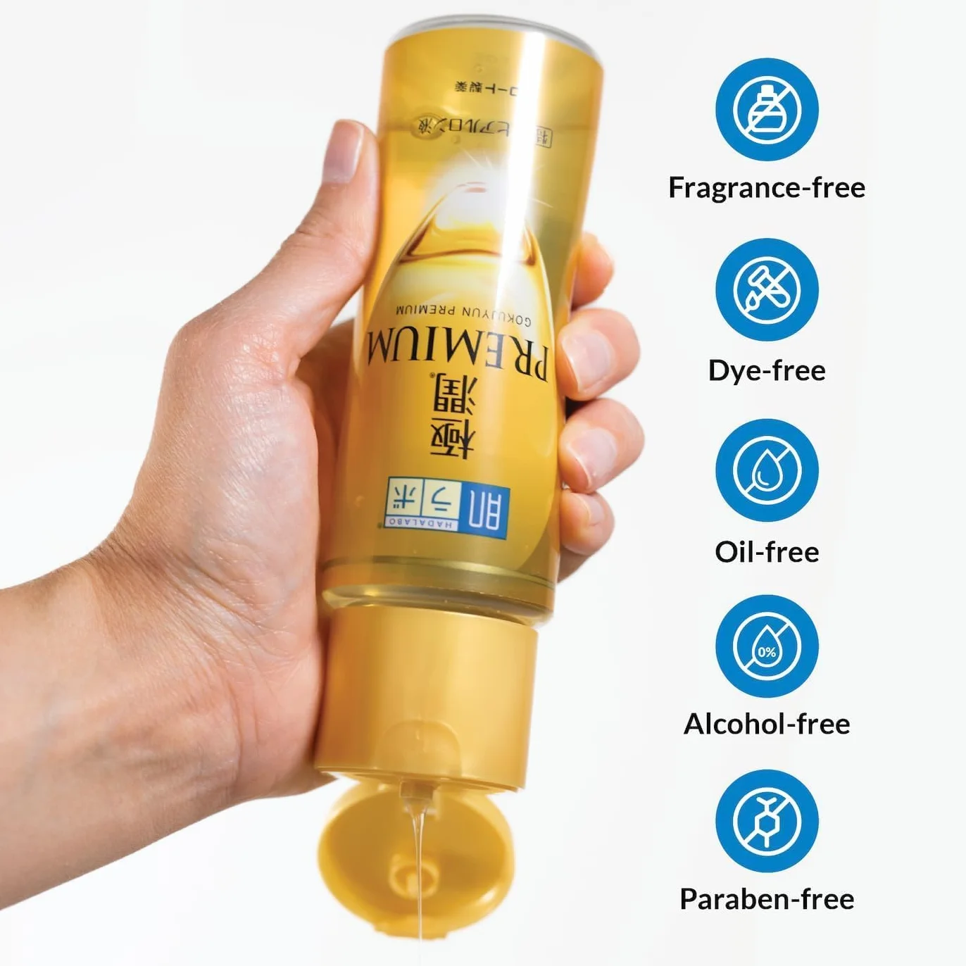[Zestaw 3] Hadalabo Gokujyun Premium Hialuronowy balsam nawilżający 170ml, Wyprodukowano w Japonii
